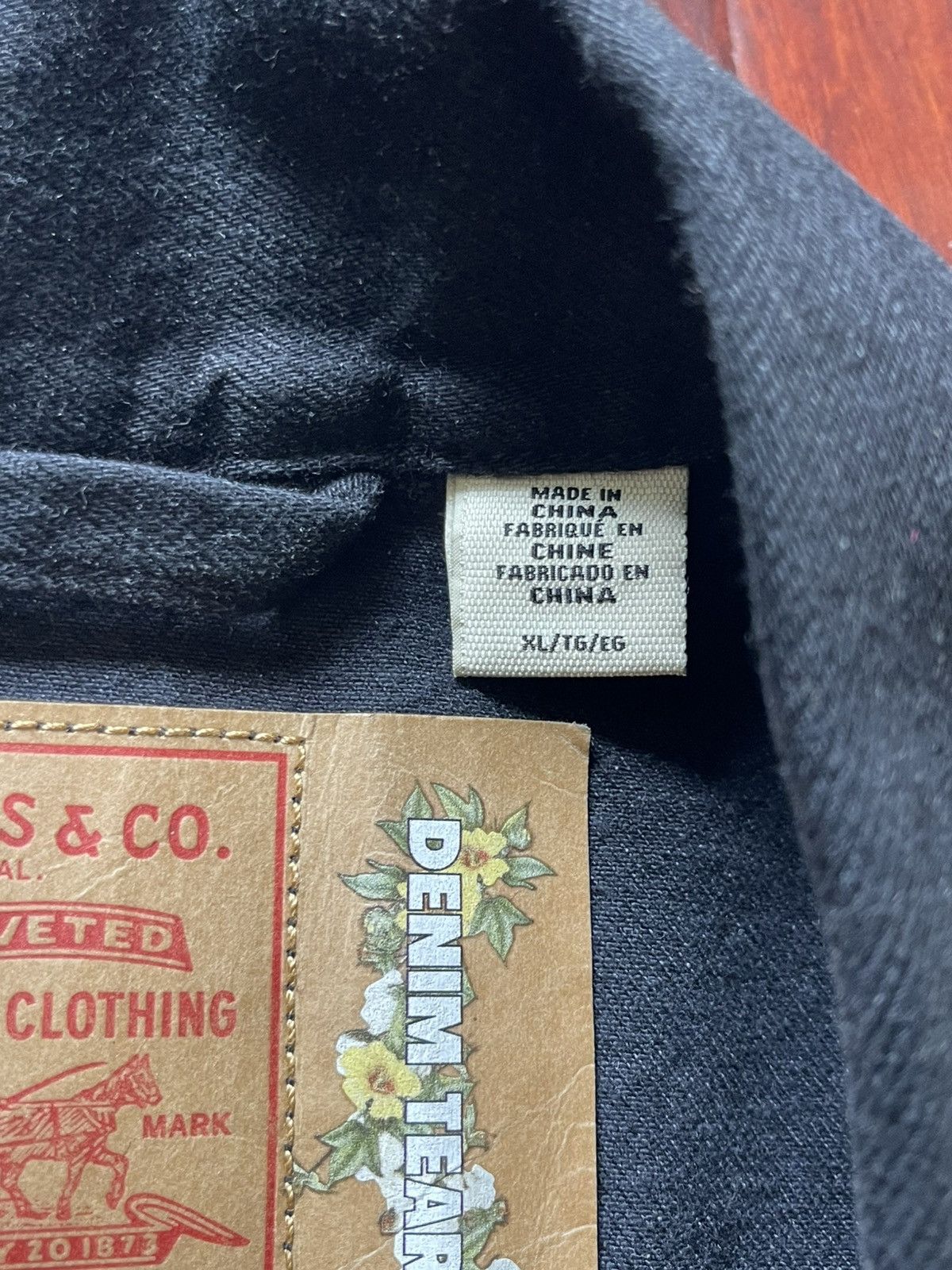 DENIM TEARS × Levi's Denim Tears x Levis Type 2 Wreath Black Denim Trucker Jacket Size US XL / EU 56 / 4 - 8 Thumbnail