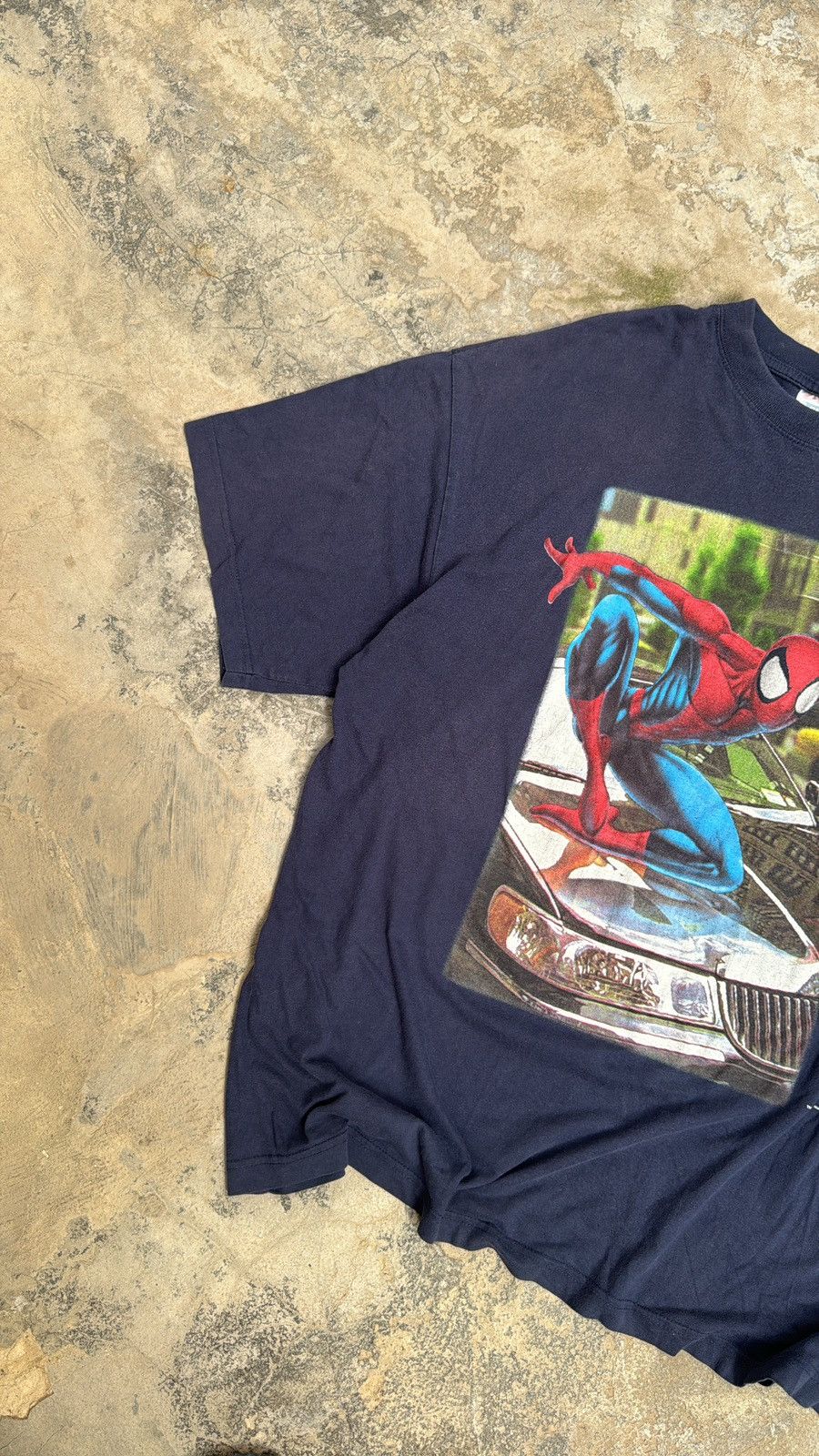 Marvel Comics × Vintage Spiderman Vintage 00s Front Hit Blue Tee Size US XL / EU 56 / 4 - 2 Thumbnail