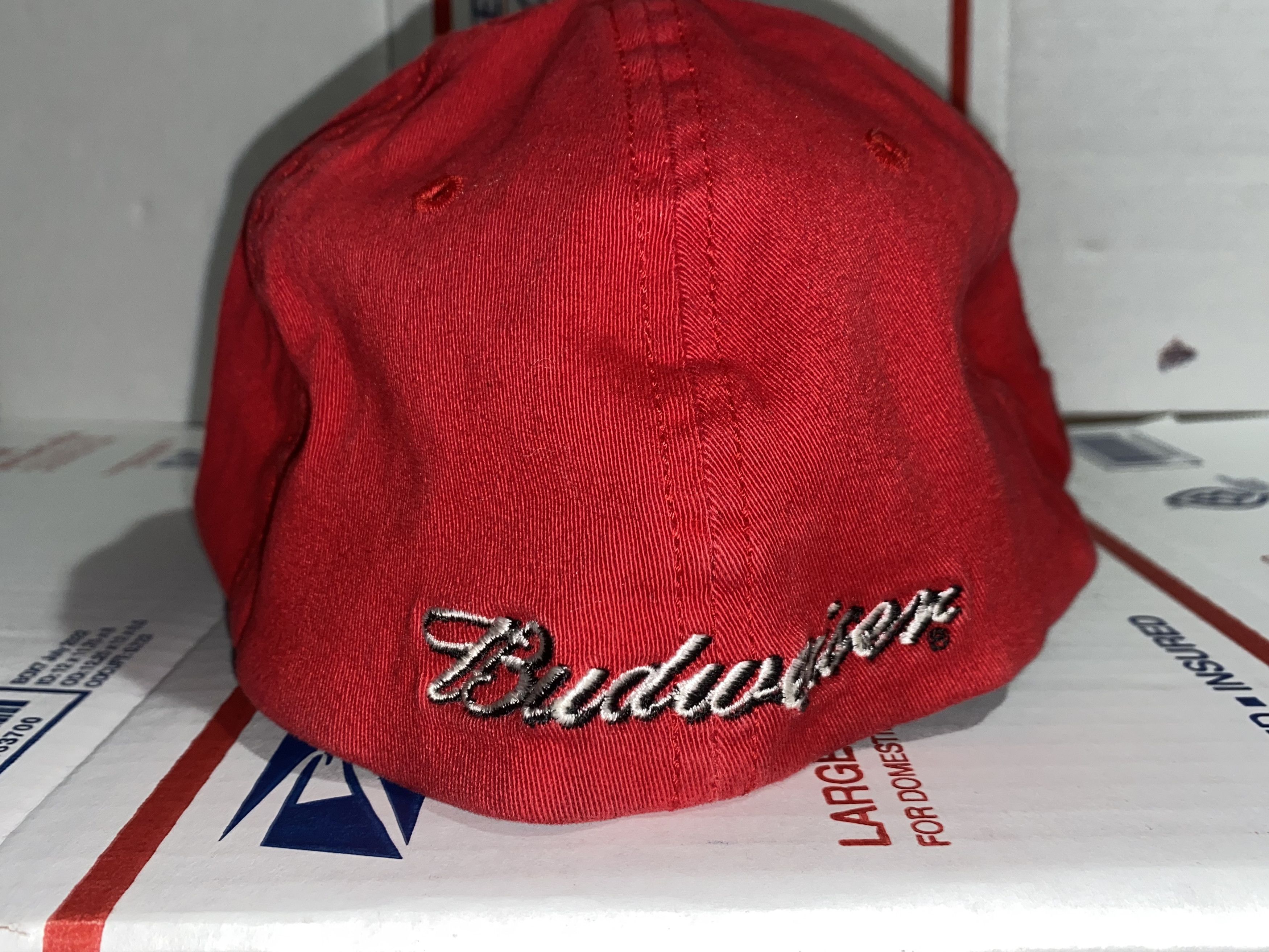 Chase Authentics BUD Budweiser King Beers Baseball Cap dad hat Dale Earnhardt Size ONE SIZE - 5 Thumbnail