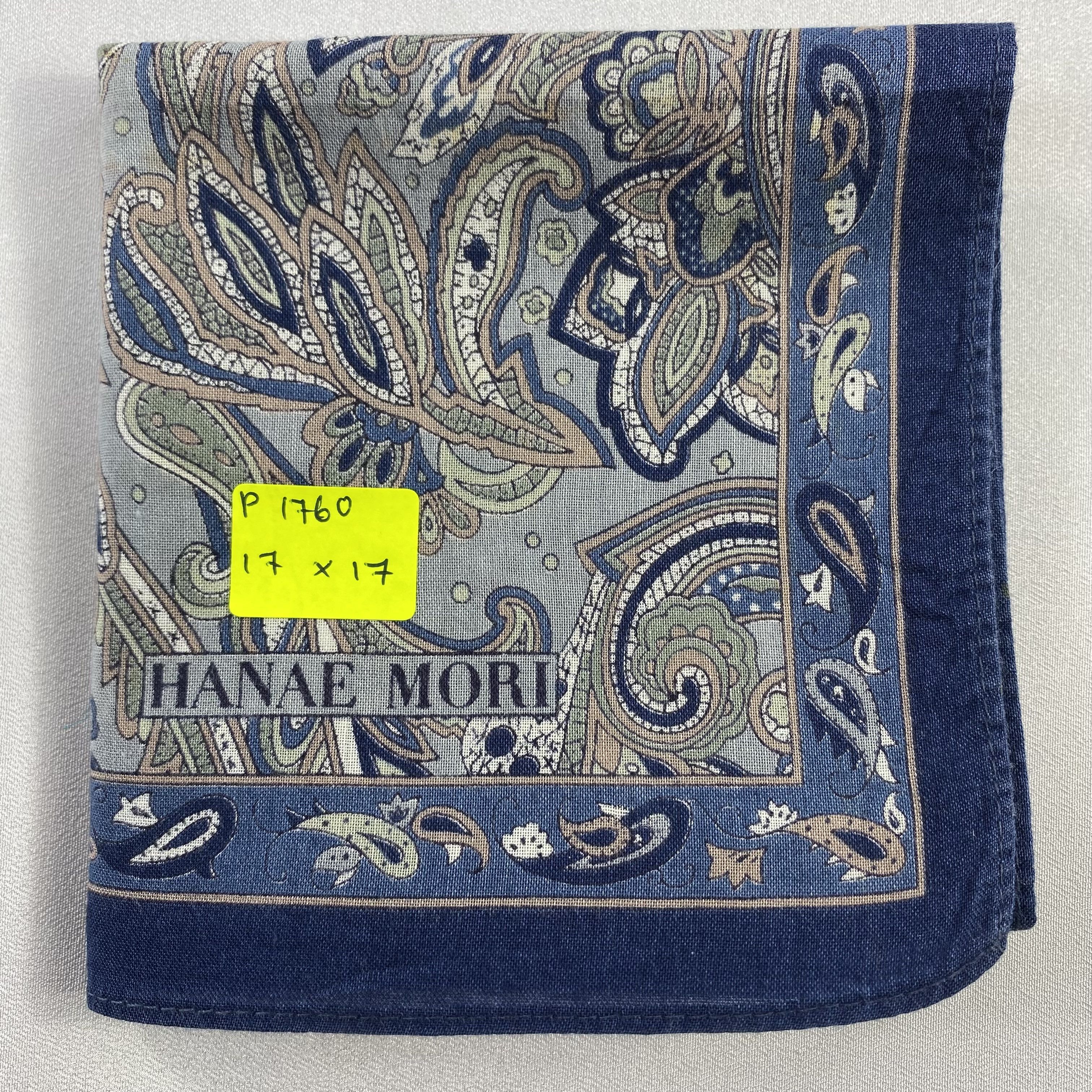 Hanae Mori × Vintage Hanae Mori Neckerchief / Bandana / Handkerchief-P1760 Size ONE SIZE - 5 Thumbnail
