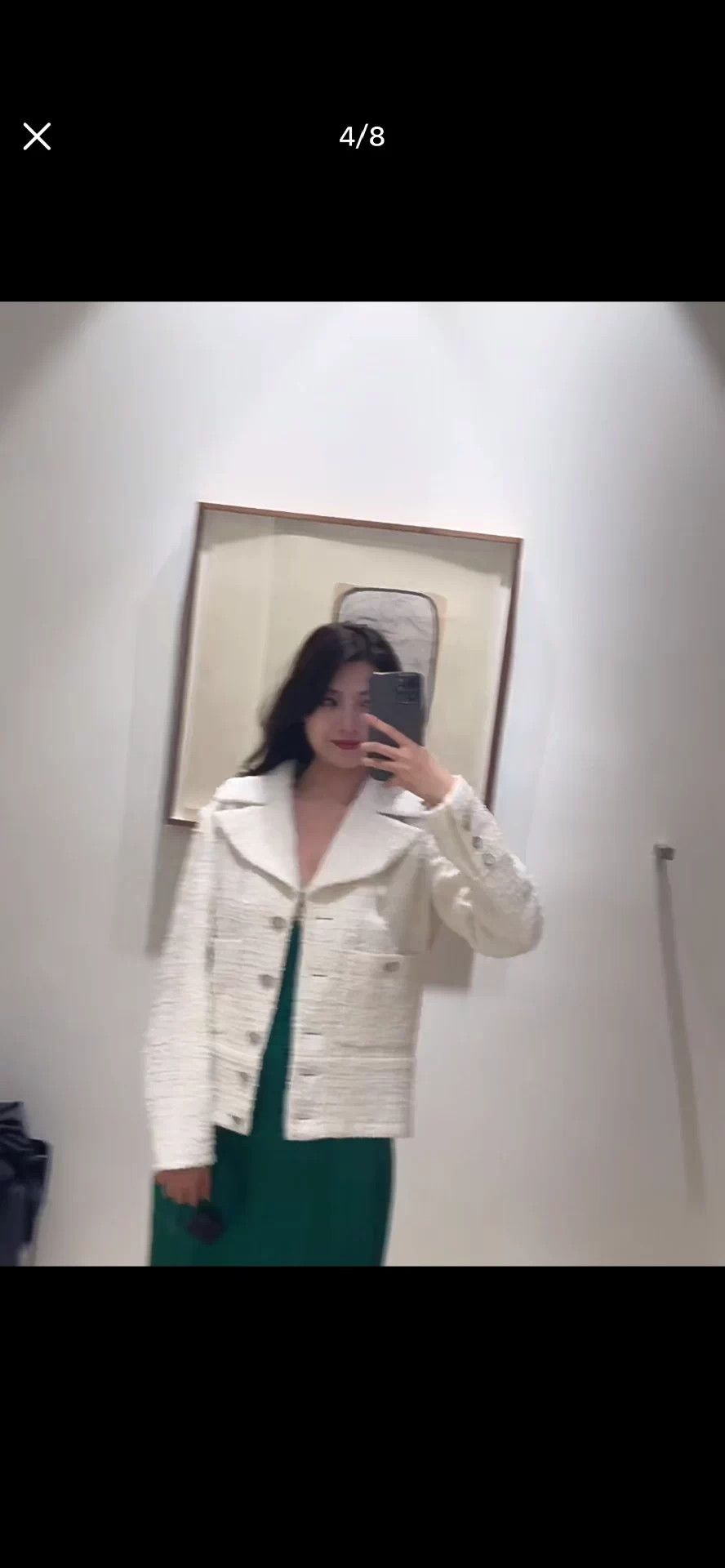Chanel Chanel White Woven Jacket Size 44 Wang Yibo Size L / US 10 / IT 46 - 9 Thumbnail