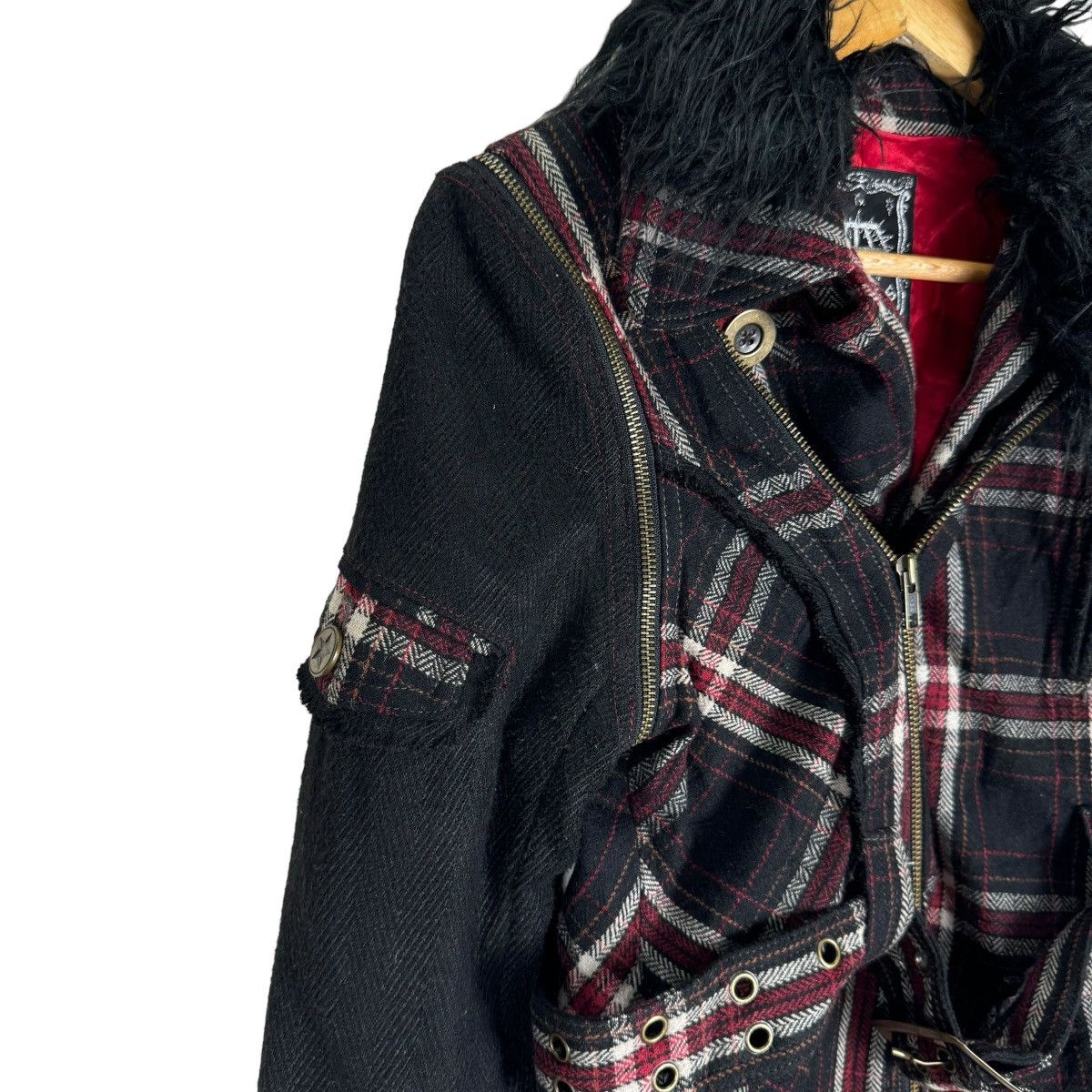 Beauty Beast ☀️ALGONQUINS FUR TARTAN DETACHABLE SLLEVE JACKET Size M / US 6-8 / IT 42-44 - 5 Thumbnail