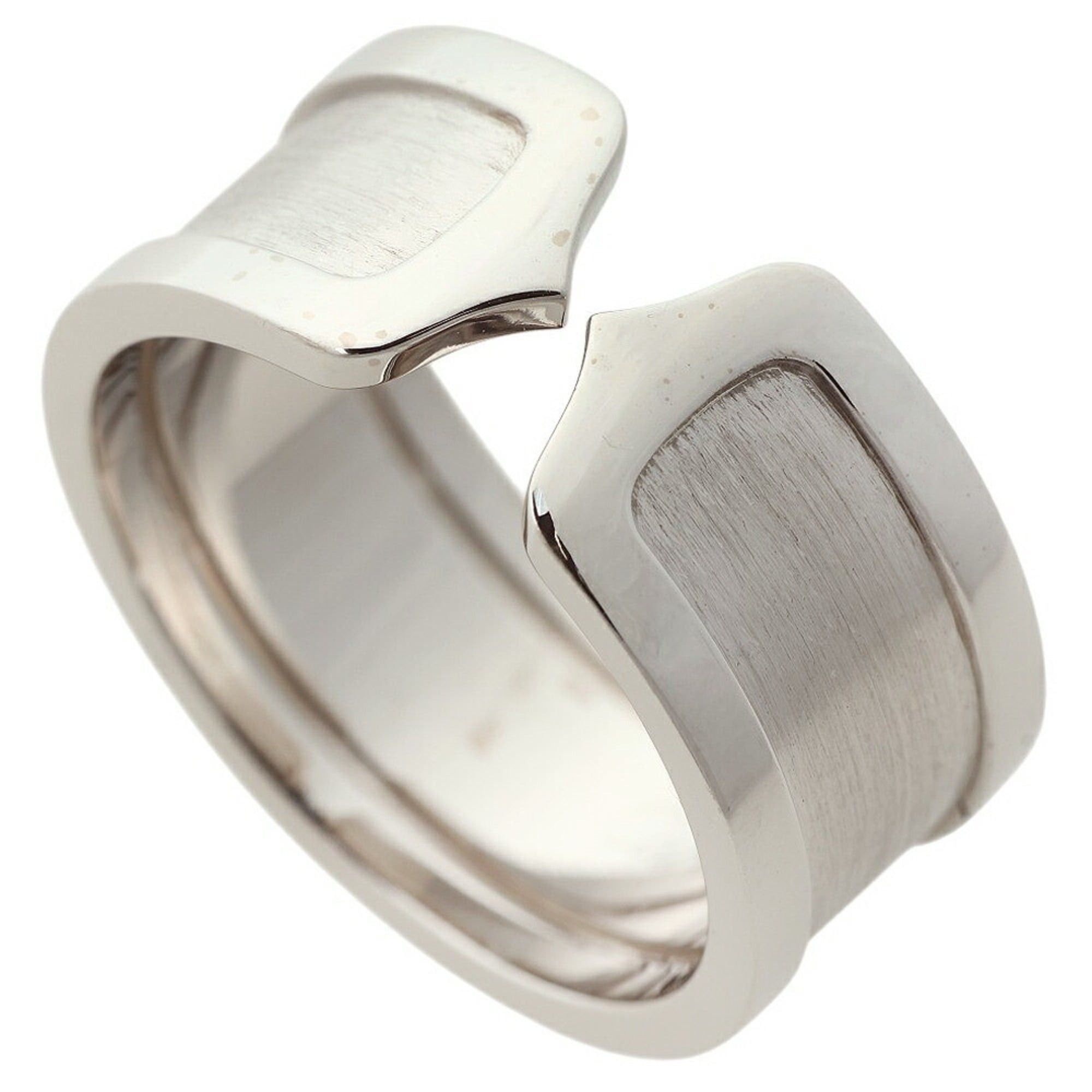 Cartier Cartier C2 Ring (2C Ring), approximately 14.5g, 18K White Gold, Size #60 (approximately US size 19.5) Size ONE SIZE - 1 Thumbnail