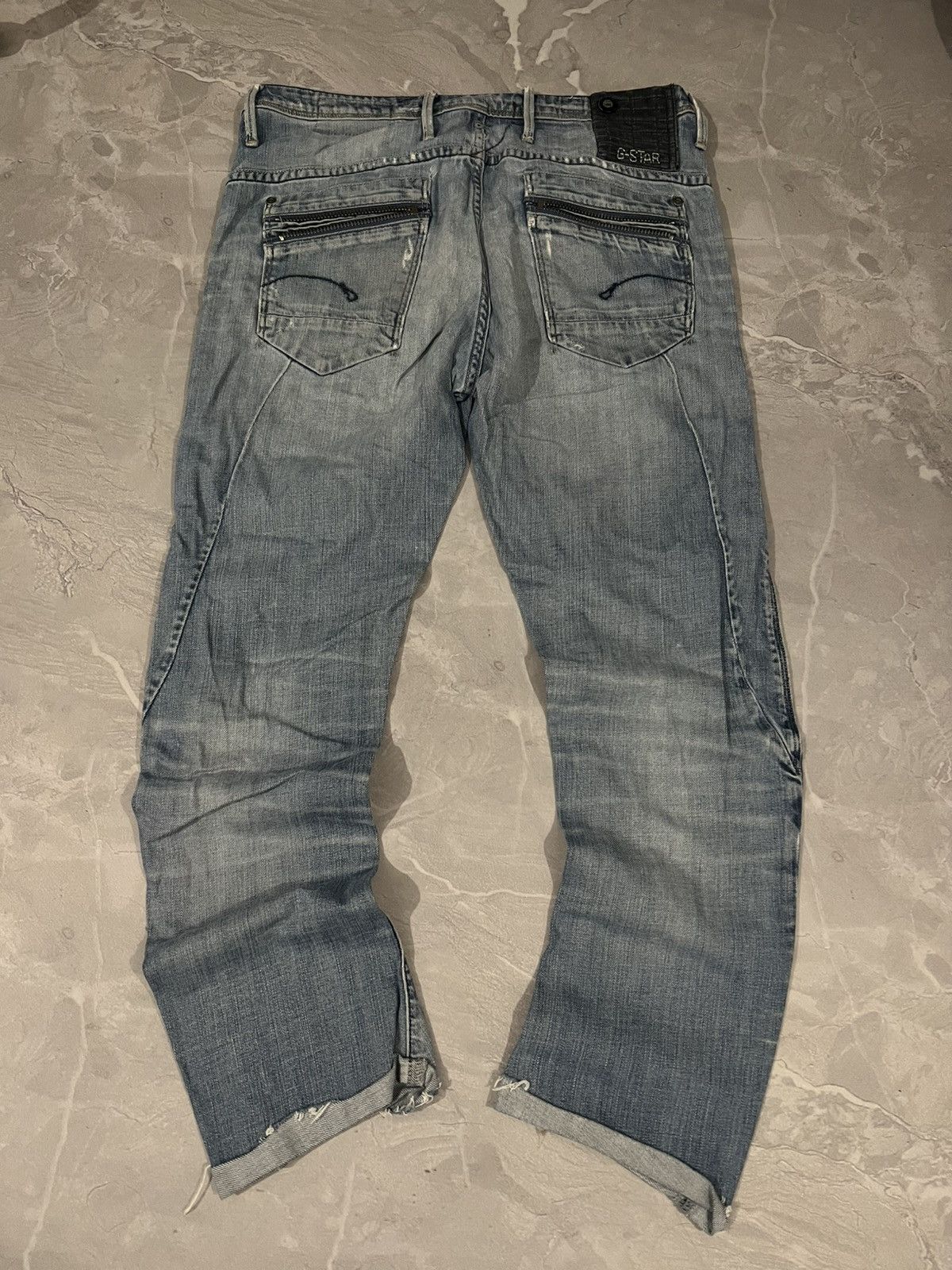 Vintage Faded Streetwear Vintage G-Star / Heavy Style Grunge 90s Size US 32 / EU 48 - 2 Thumbnail