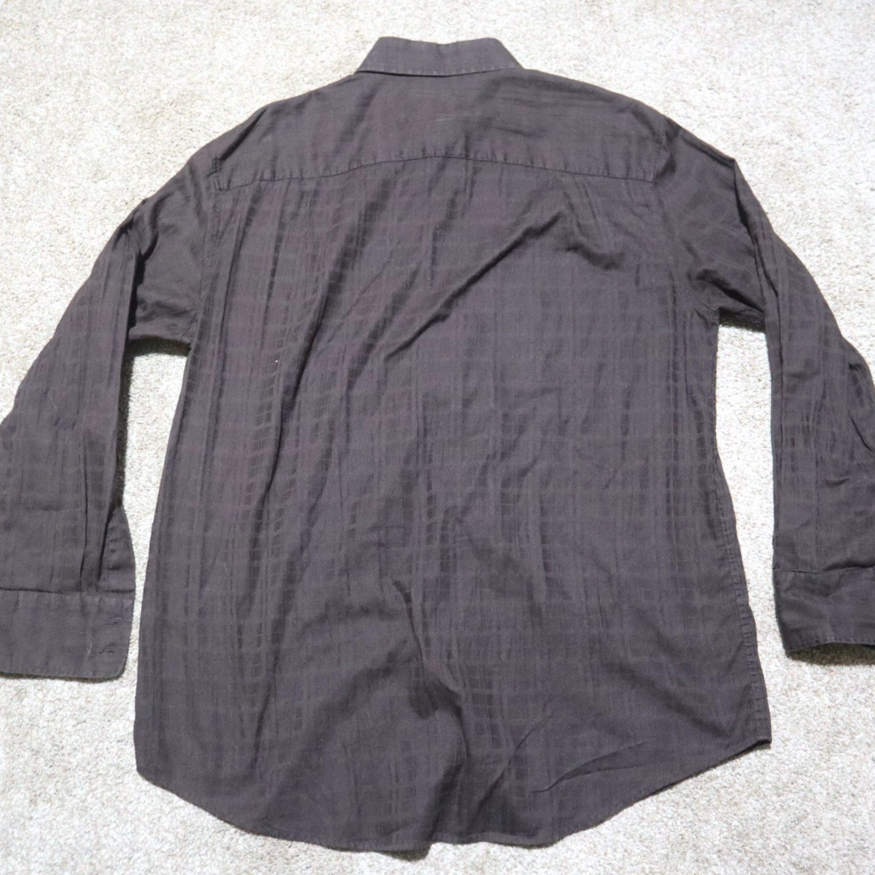 Alfani Alfani Shirt Button-Down Long Sleeve Men’s Size L Brown Adult Comfort Size US L / EU 52-54 / 3 - 8 Thumbnail