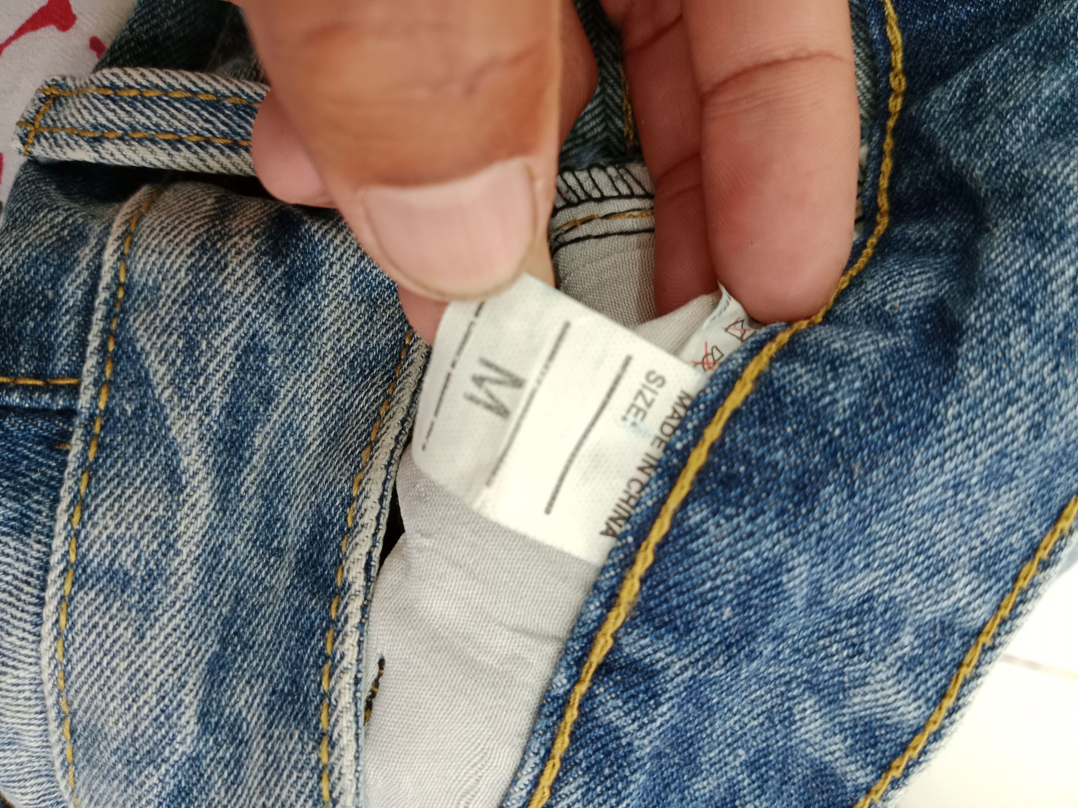 Japanese Brand SPINNS Distressed Jeans For Women Nice Style Size 29" - 10 Thumbnail