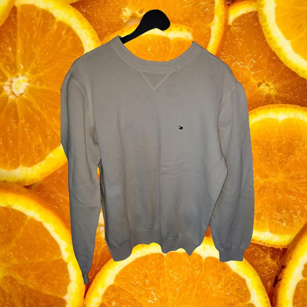 Tommy Hilfiger Tommy Hilfiger Y2K White Crew Neck Knit Sweater Size Large Size US L / EU 52-54 / 3 - 1 Thumbnail