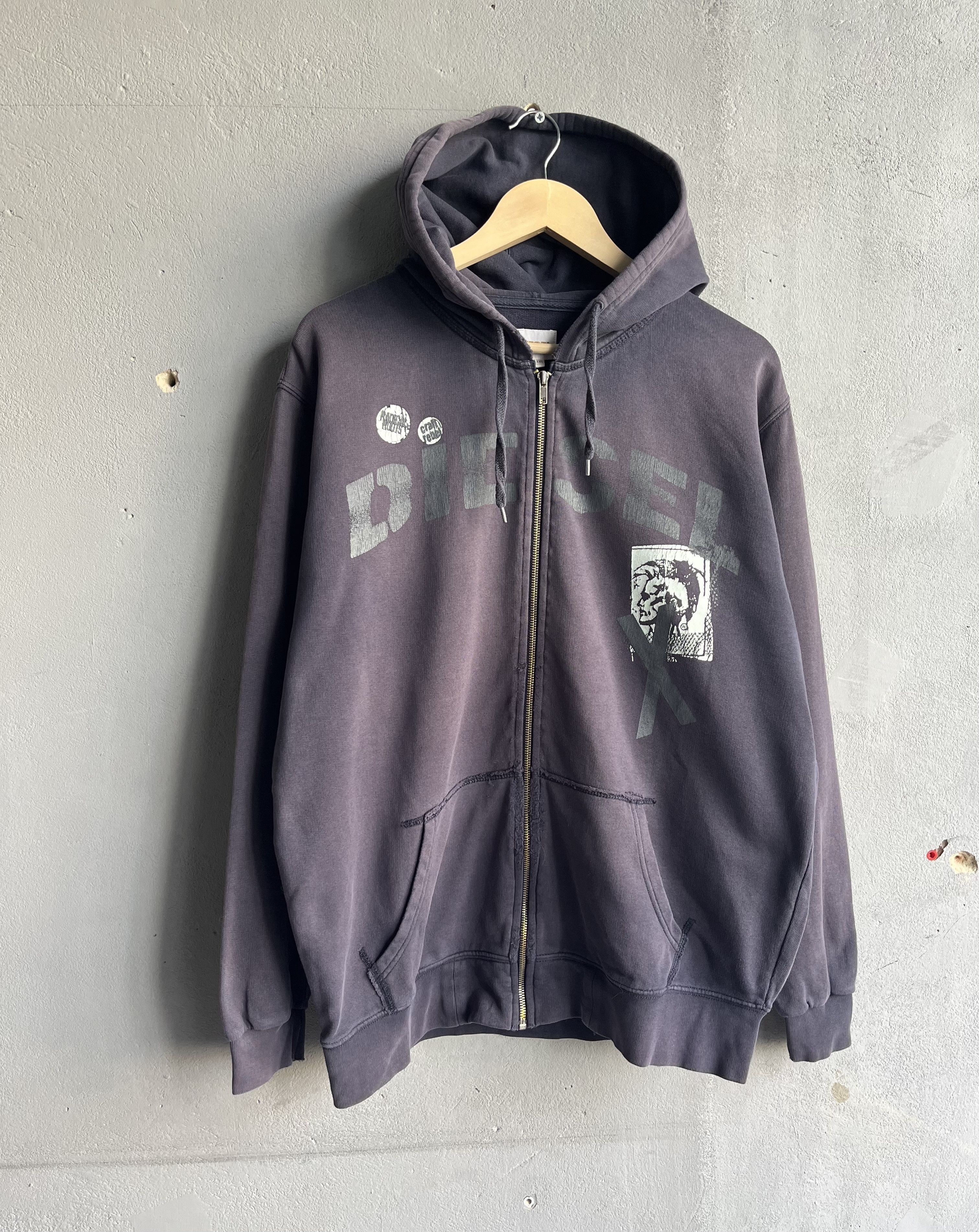 Diesel × Streetwear × Vintage Vintage Diesel Big Logo Faded Y2K Hype ...