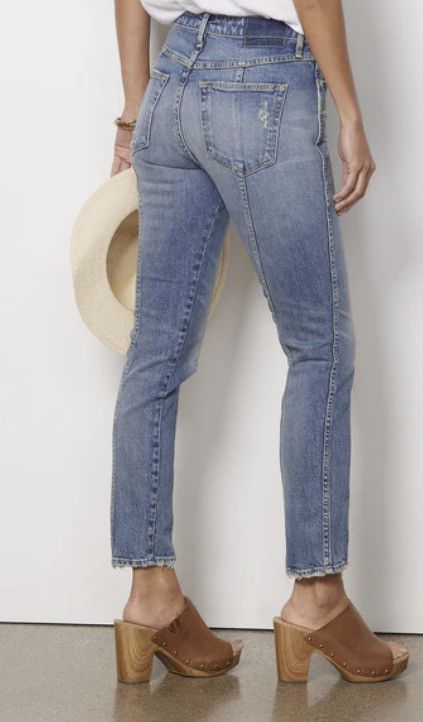 AMO AMO Seamed Chelsea Long Denim Jeans Deeply ( 26 ) Size 26" / US 2 / IT 38 - 2 Thumbnail