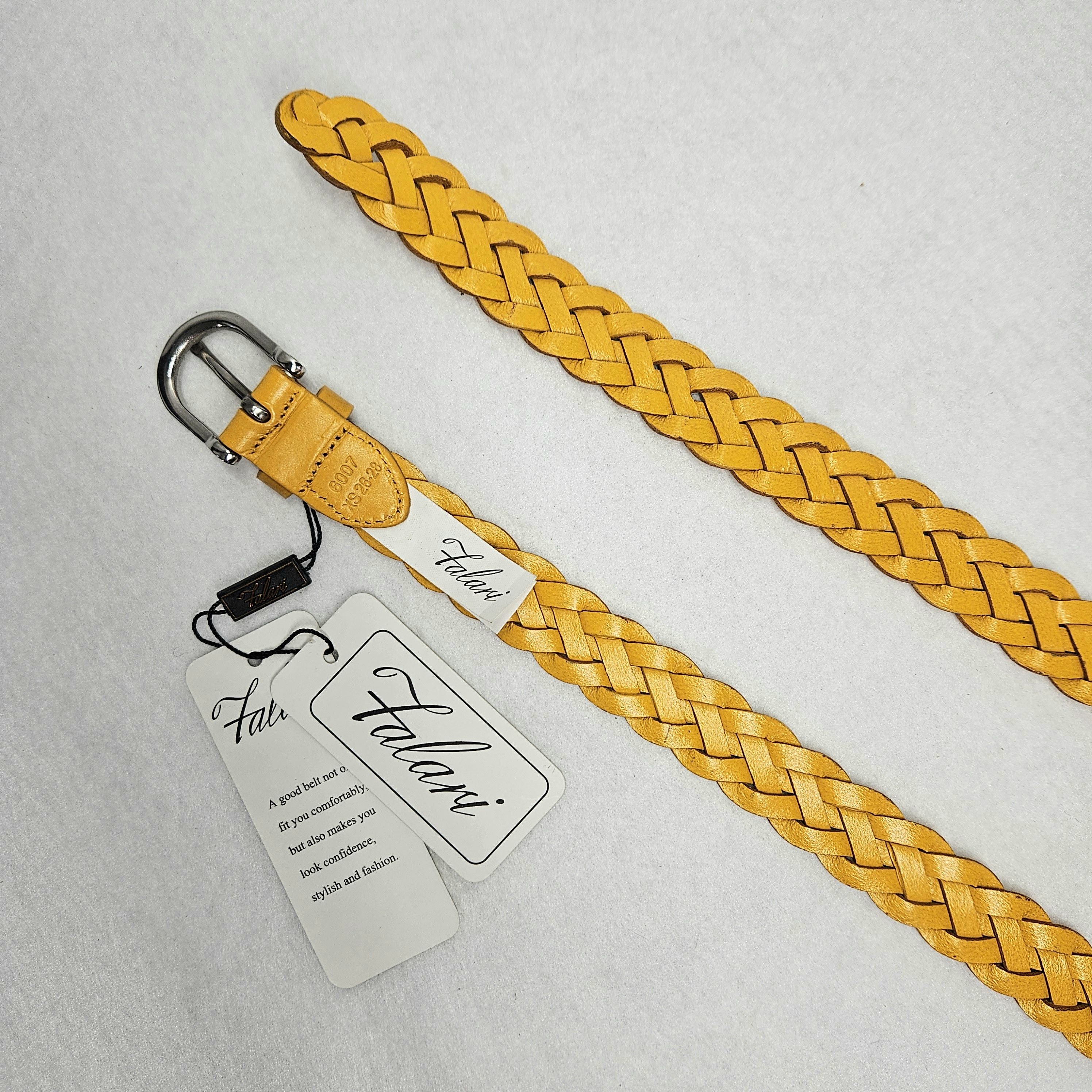 Other Falari 32" Max NEW Belt Braided Woven Gold Orange Leather Size ONE SIZE - 9 Thumbnail