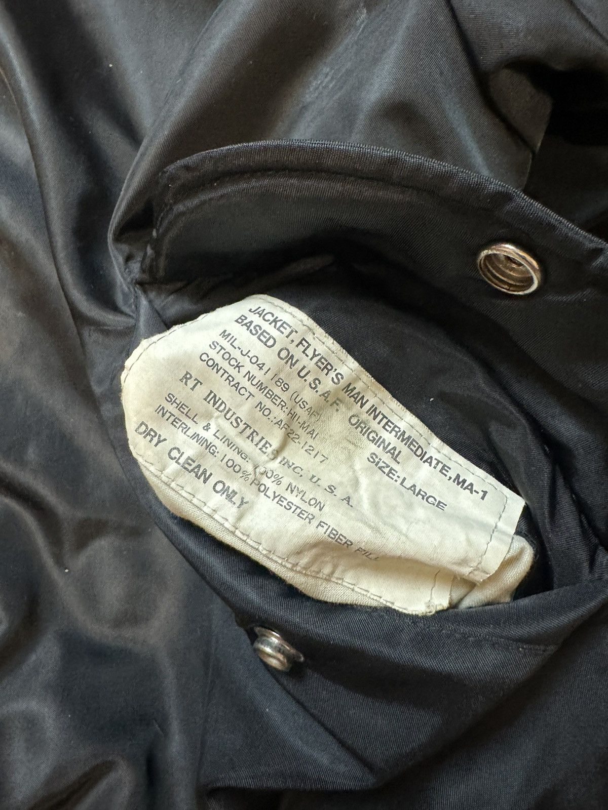 Vintage Vintage Y2K Military MA-1 Distressed Balenciaga Style Bomber Size US L / EU 52-54 / 3 - 14 Thumbnail