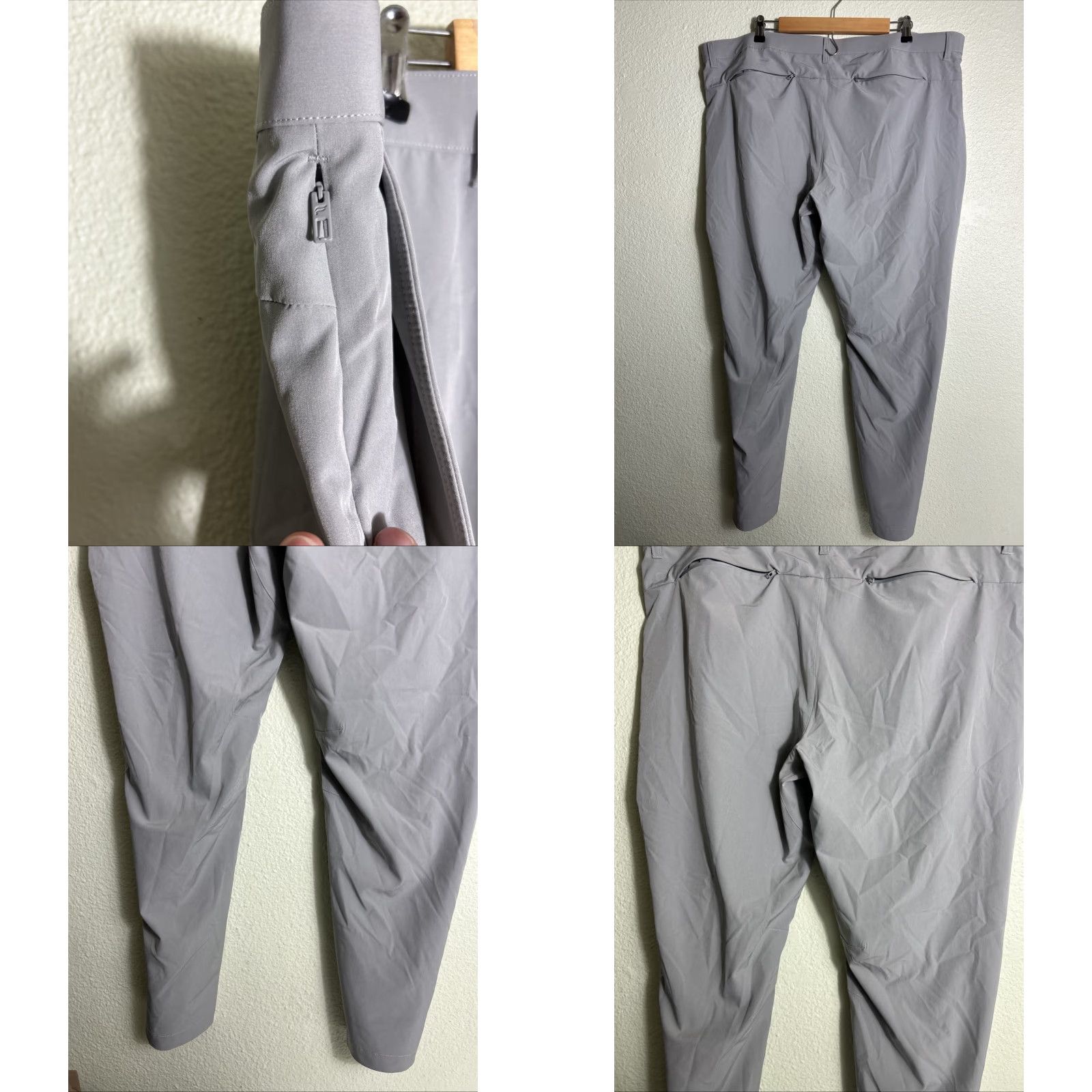 Fabletics Fabletics Mens Pants Gray Nylon Spandex 42x31 Activewear Leisure Regular 2XL Men Size US 39 - 8 Thumbnail