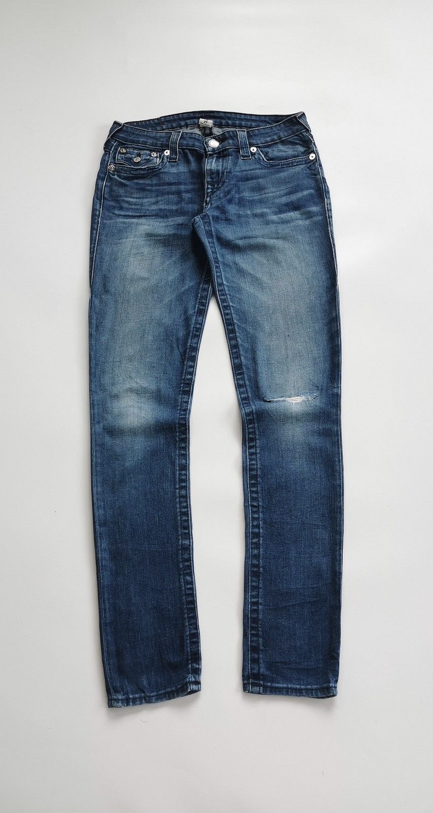 True Religion True Religion Skinny Rayon Distressed Jeans Size US 29 - 4 Thumbnail