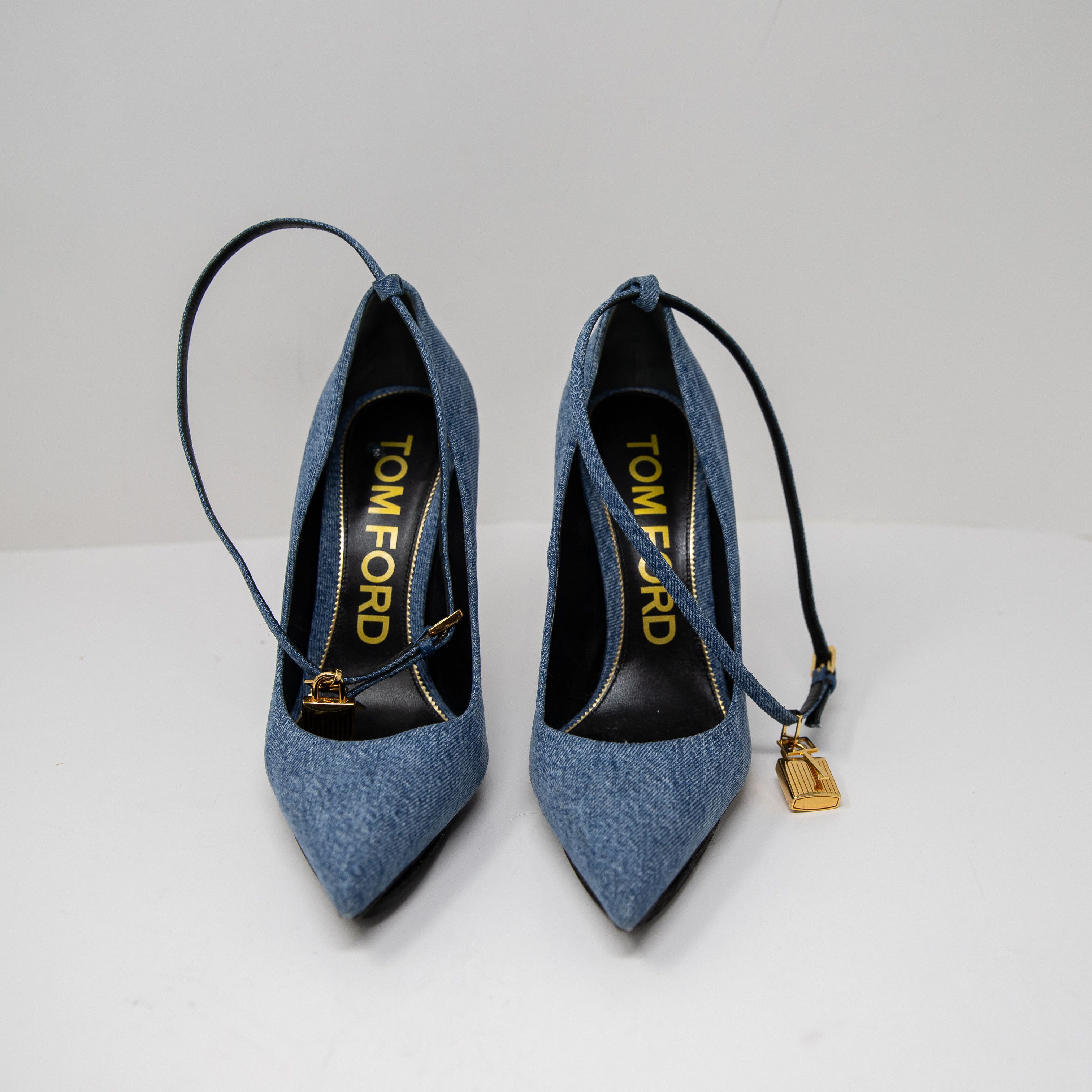 Tom Ford Tom Ford 105mm Denim Jean Padlock Ankle Size US 10 / IT 40 - 2 Thumbnail