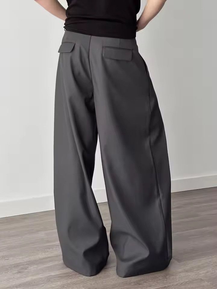 Vintage Wide Leg Dress Pants, Pleated Formal Trousers Size US 30 / EU 46 - 4 Thumbnail
