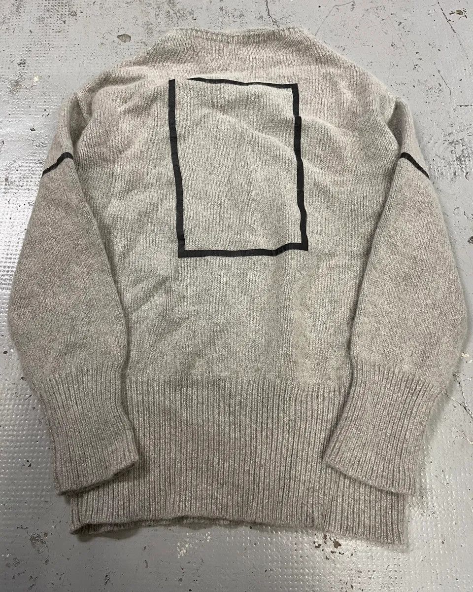Emporio Armani Emporio Armani Grey Alpaca Geometric Back Panel Sweater Size US M / EU 48-50 / 2 - 3 Thumbnail