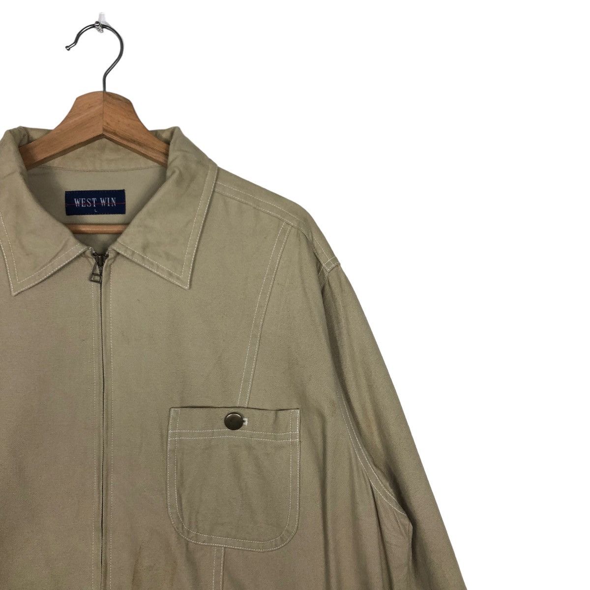 Japanese Brand 🔥Issey Miyake Style Design West Win Chore Jacket Workers Size US L / EU 52-54 / 3 - 6 Thumbnail
