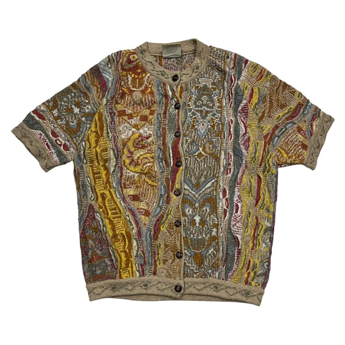 Coogi Vintage Coogi Short Sleeve 3d Knit Size US M / EU 48-50 / 2 - 1 Thumbnail