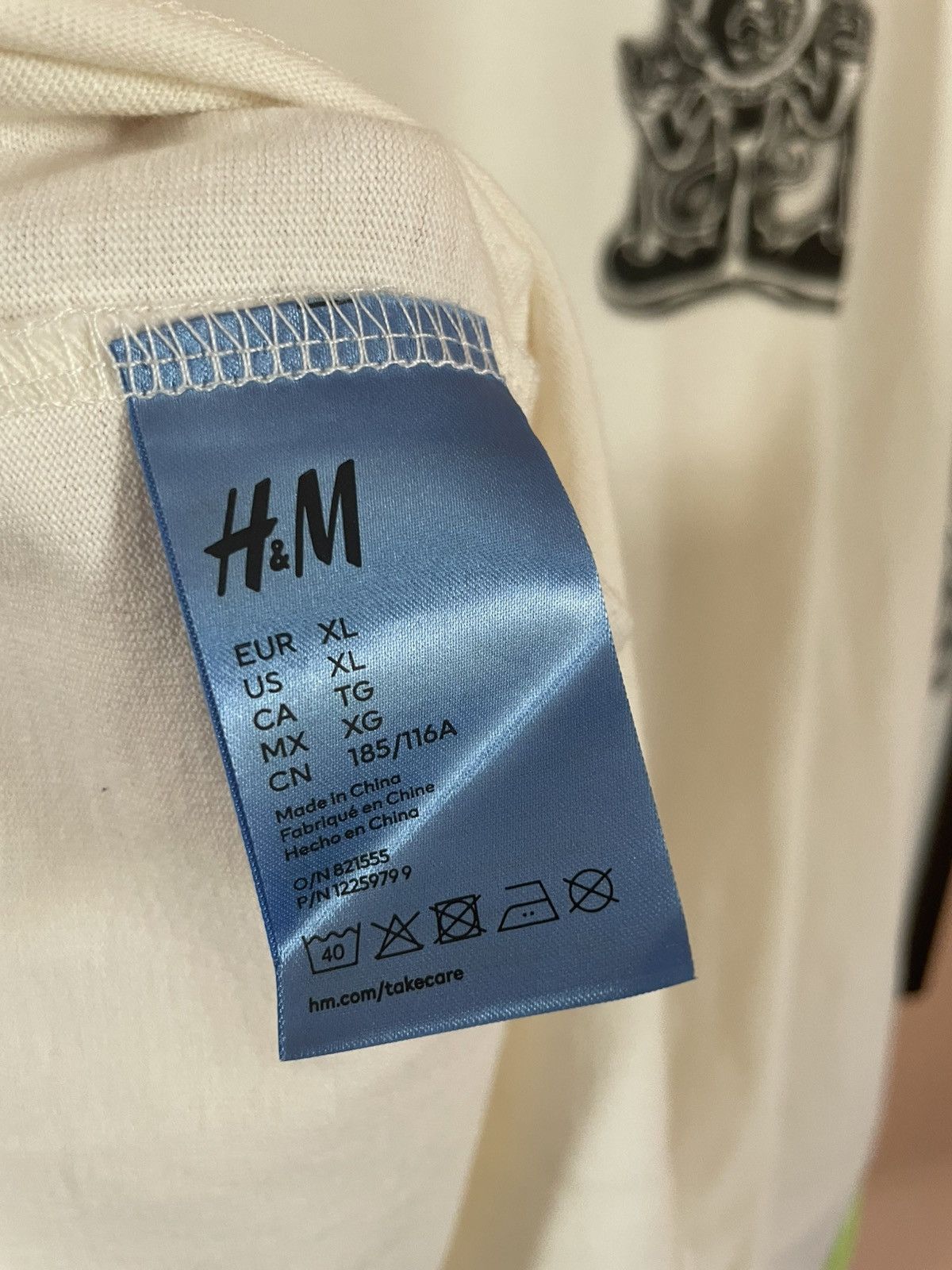 H&M × Heron Preston H2 by Heron Preston for H&M Better Future Airbrush boxy tee Size US XL / EU 56 / 4 - 7 Thumbnail