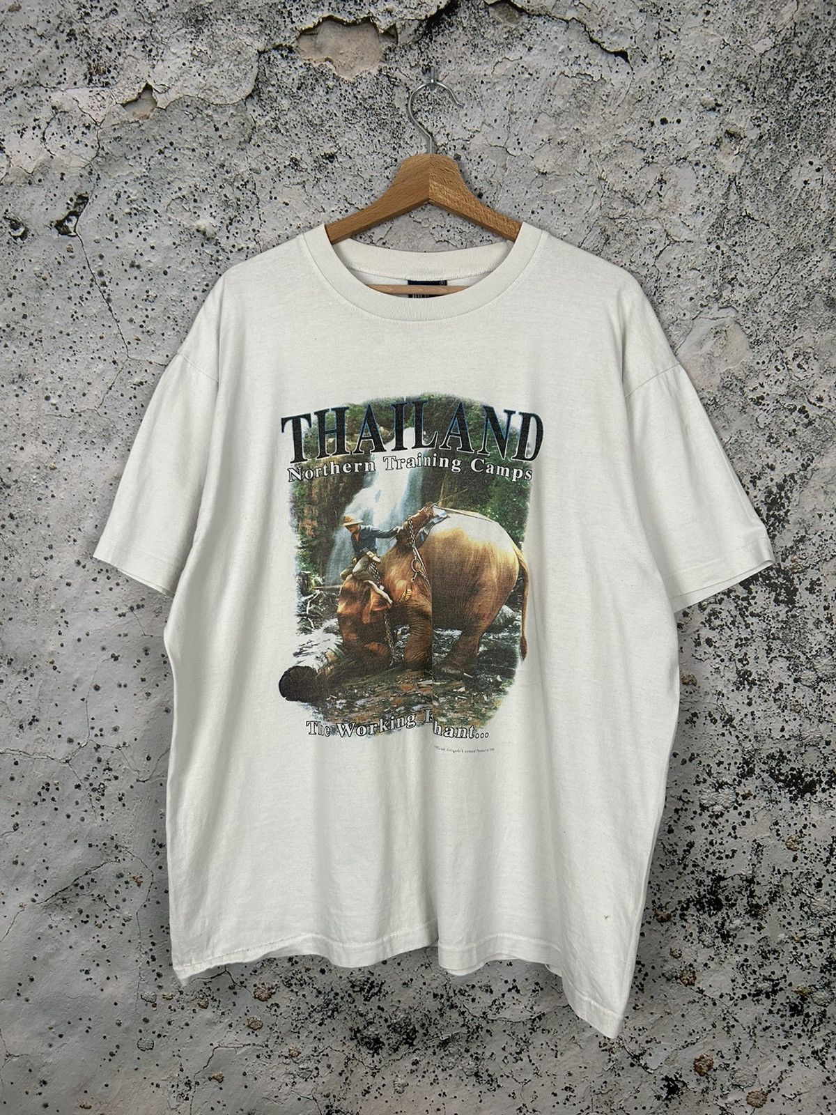 Other Vintage Thailand Elephants Graphic Tee 90s Hype Skate Size US XL / EU 56 / 4 - 1 Thumbnail