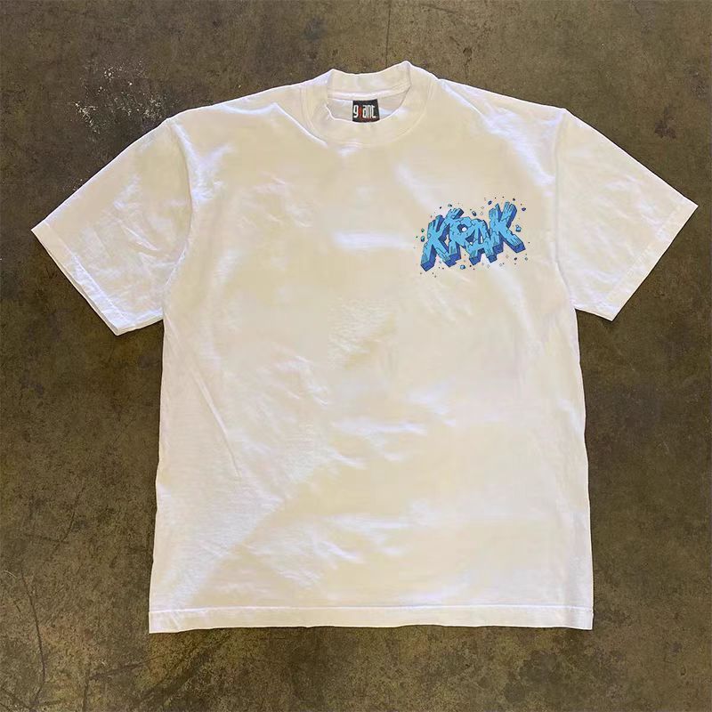 Japanese Brand White Loose Graffiti Print Short Sleeve T-Shirt Size US M / EU 48-50 / 2 - 2 Thumbnail