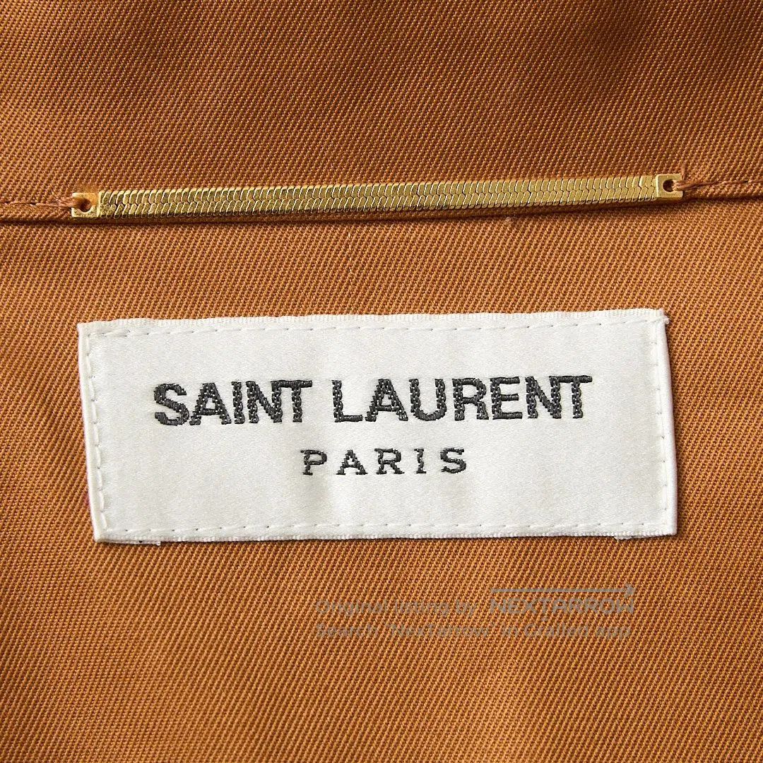 Saint Laurent Paris Saint Laurent Brown Utility Dress. Size S / US 4 / IT 40 - 4 Thumbnail