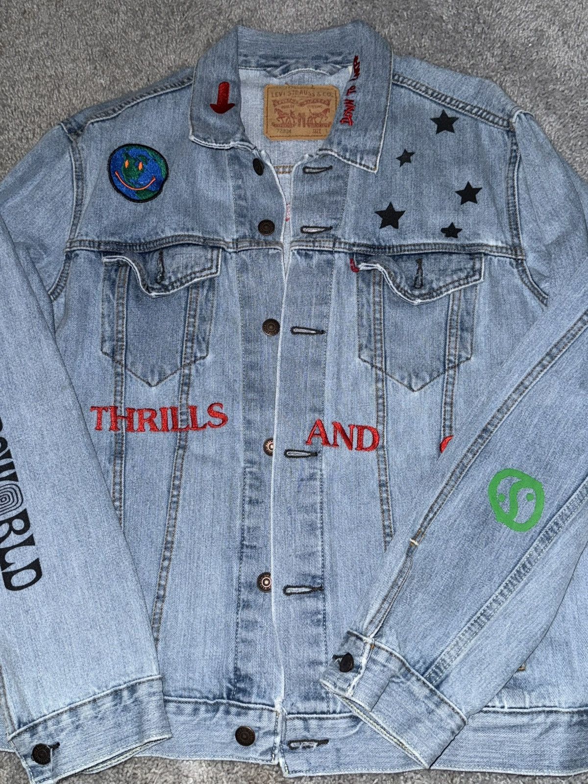 Levi's Travis Scott, Astroworld Denim Jacket Size US L / EU 52-54 / 3 - 1 Thumbnail
