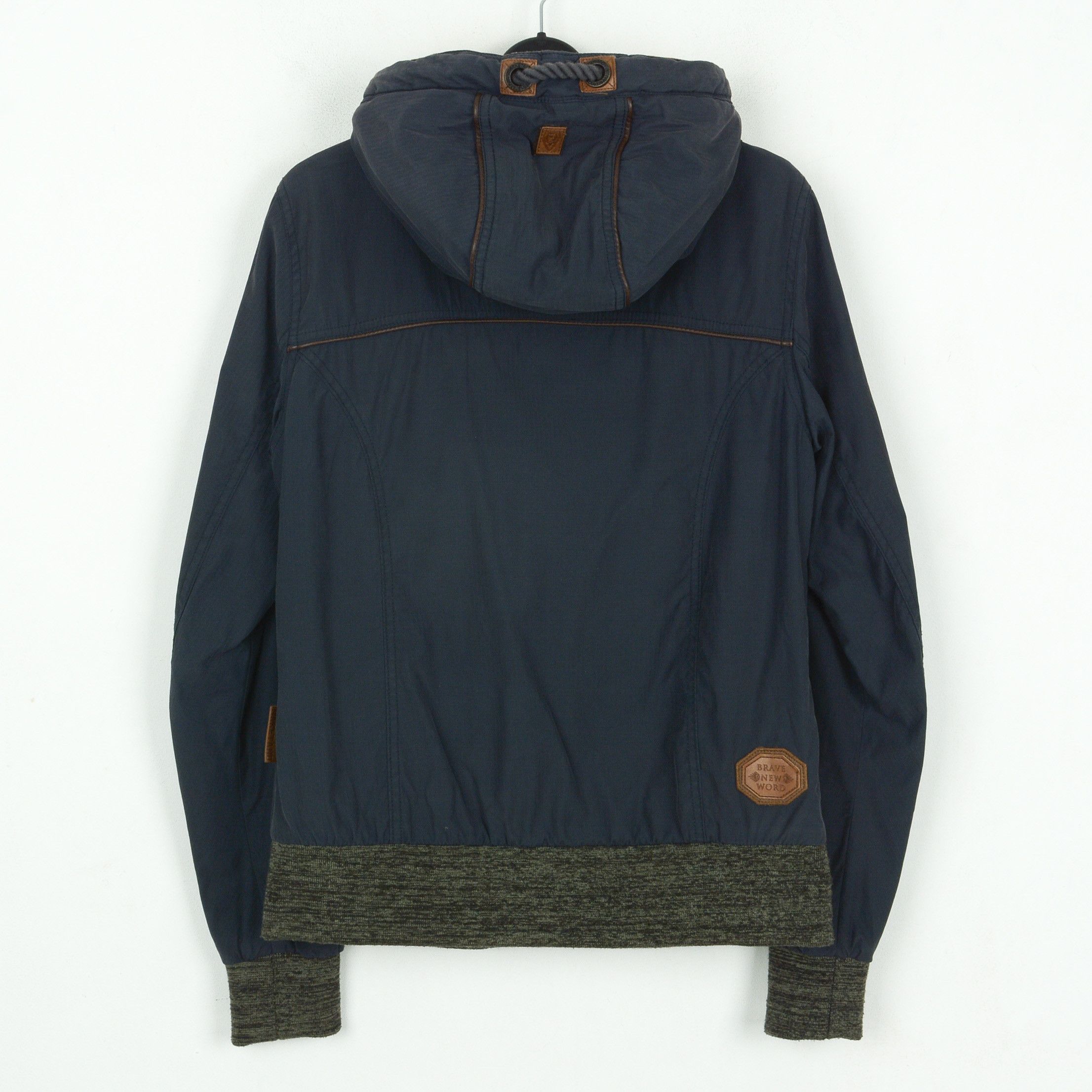 Naketano M Parka Hooded Jacket Windbreaker Coat Zip Top Navy Blue Size M / US 6-8 / IT 42-44 - 3 Thumbnail
