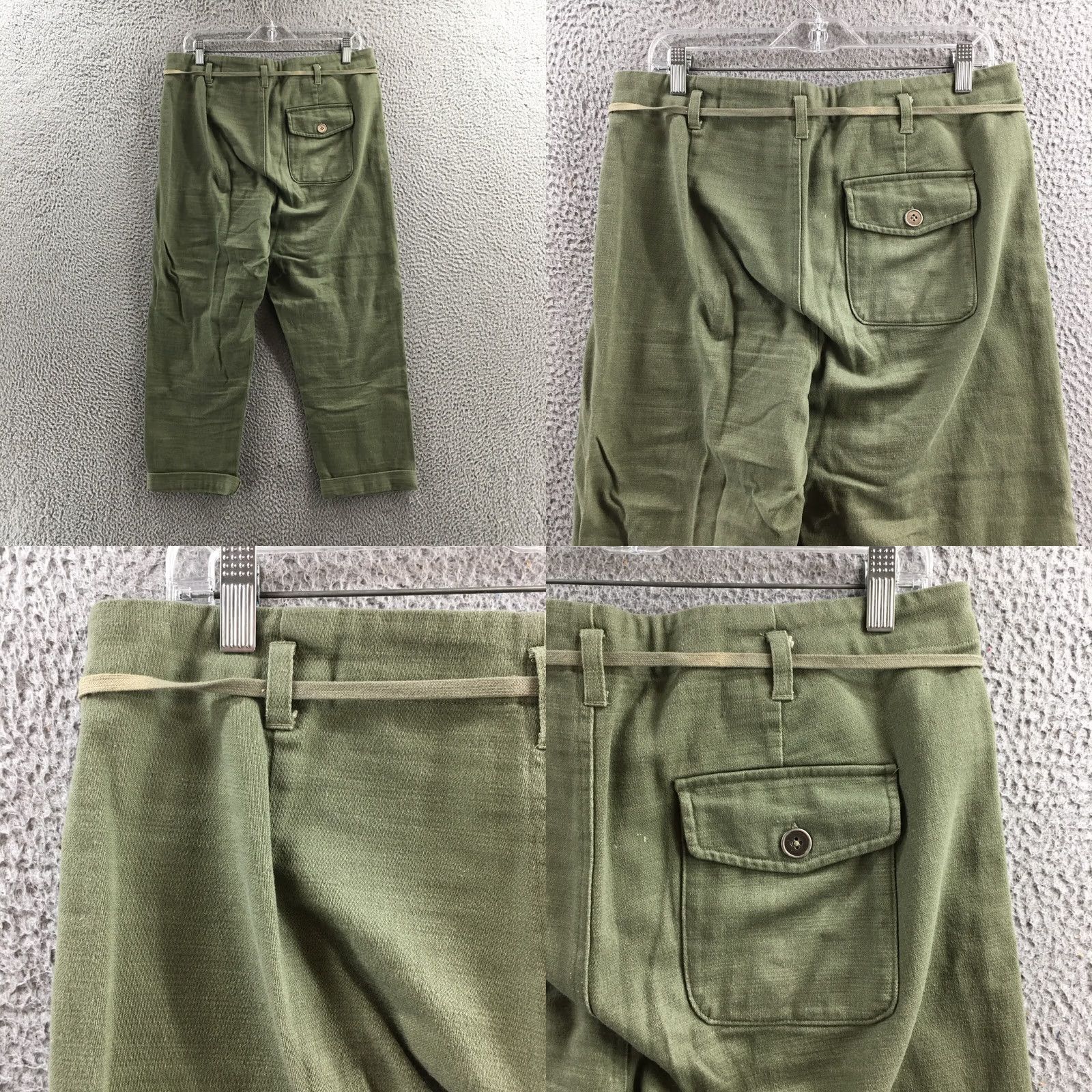 Elwood Elwood Capri Pants Womens 32 Green Drawstring Mid Rise Casual Zip Capri Pants Womens Regular Green Capri 32 XS-XL? Size 24" / US 00 / IT 34 - 9 Thumbnail
