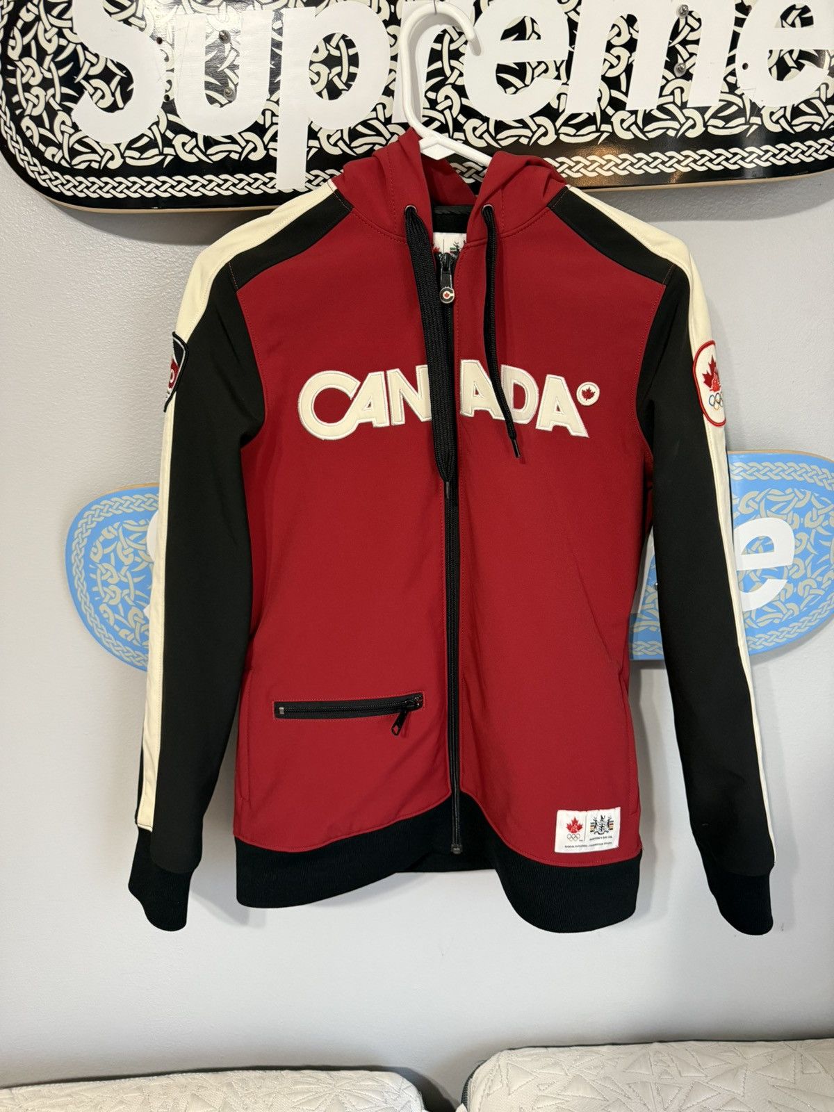 Hudsons Bay 2010 Canada Olympic Team Zip-Up Jacket Size S / US 4 / IT 40 - 1 Thumbnail