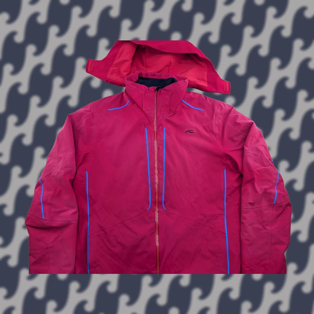 KJUS KJUS Sky Jacket Mens XL Thermo Ski Outdoor Hiking Red Hooded Water Resistant Waterproof Quick Dry Full Zip Activewear Ski Jacket Mens Red Hooded XL Size US XL / EU 56 / 4 - 1 Thumbnail