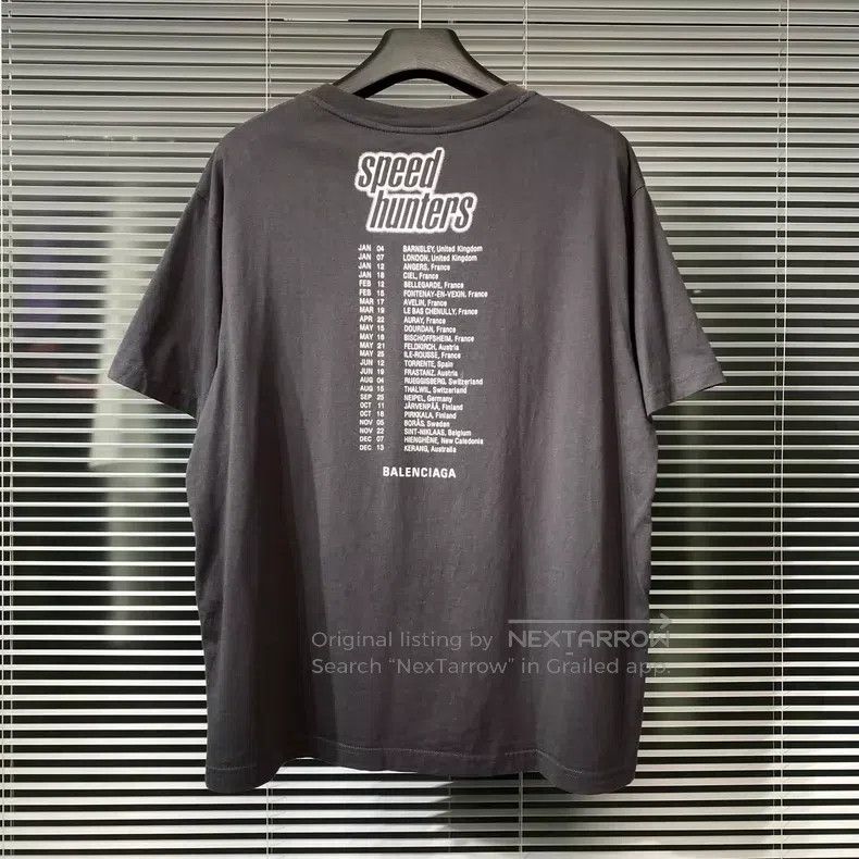 Balenciaga Balenciaga Short-sleeve T-shirt with Speed Hunter series p Size US S / EU 44-46 / 1 - 2 Thumbnail