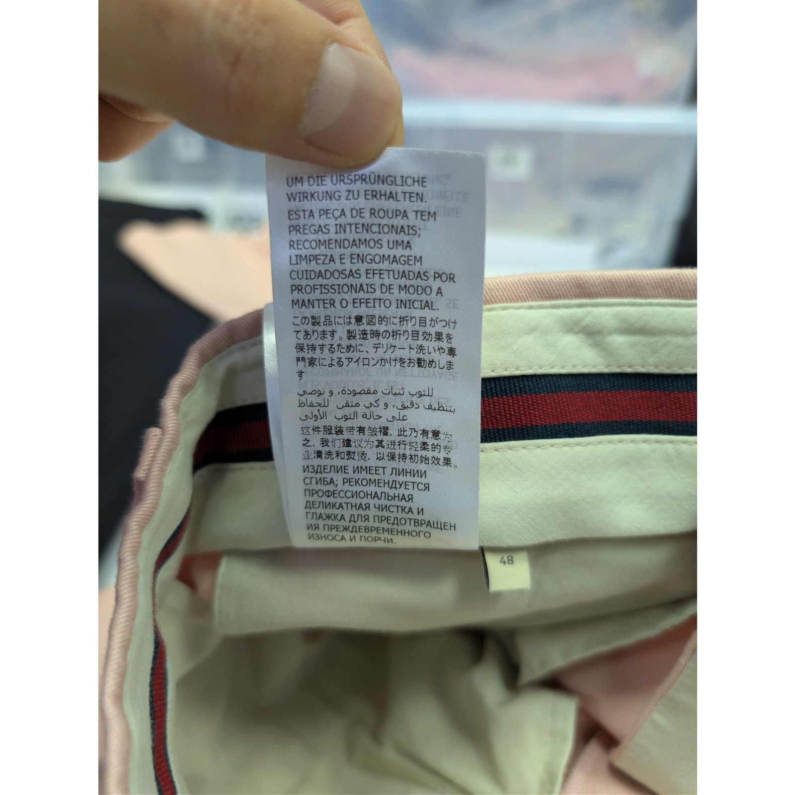 Gucci o1rshd1 Military Cotton Drill Treated Loose Pant in Pink Size US 32 / EU 48 - 21 Thumbnail