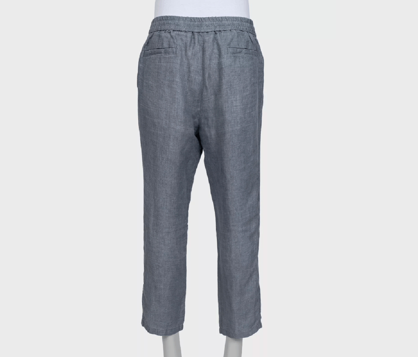 Brunello Cucinelli Brunello Cucinelli Gray Linen Trousers IT56 3XL Size US 40 / EU 56 - 3 Thumbnail
