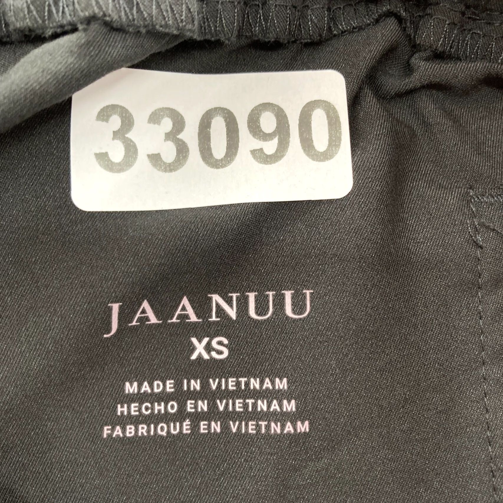 Essentials Jaanuu Essential Drawstring Scrub Pants Women's XS Black Stretch Split Ankle NWT Size 26" / US 2 / IT 38 - 4 Thumbnail