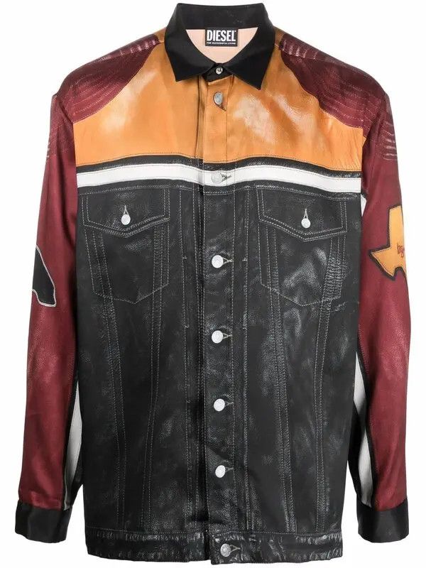 Diesel o1mle1025 S-Gilliam Biker Effect Shirt in Multicolor Size US S / EU 44-46 / 1 - 1 Thumbnail