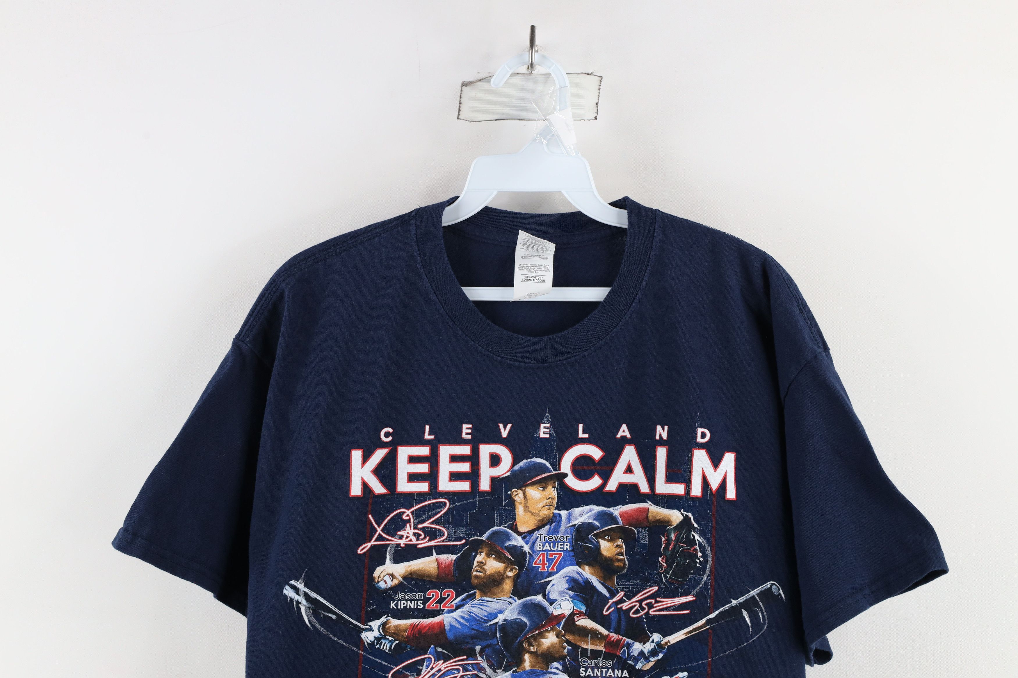 Vintage Streetwear Cleveland Indians Keep Calm Believe On T-Shirt Size US L / EU 52-54 / 3 - 2 Thumbnail