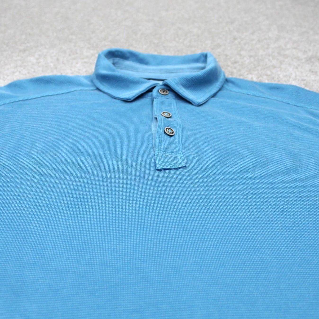 Tommy Bahama Tommy Bahama Polo Shirt Men Medium Blue Tencel Modal/Polyester S/S Pullover Size US M / EU 48-50 / 2 - 4 Thumbnail
