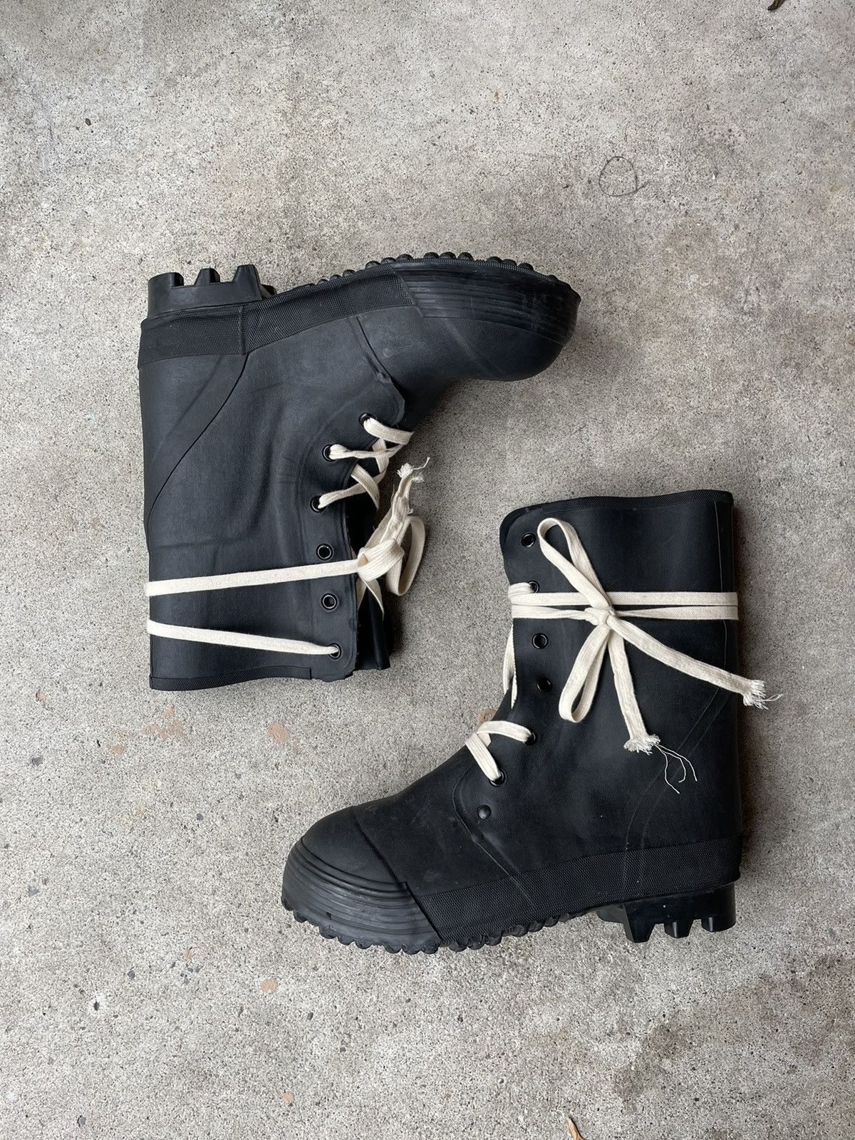 Vintage 1970s Vintage Military Black Combat Bunny Boots Size US 10.5 / EU 43-44 - 6 Thumbnail
