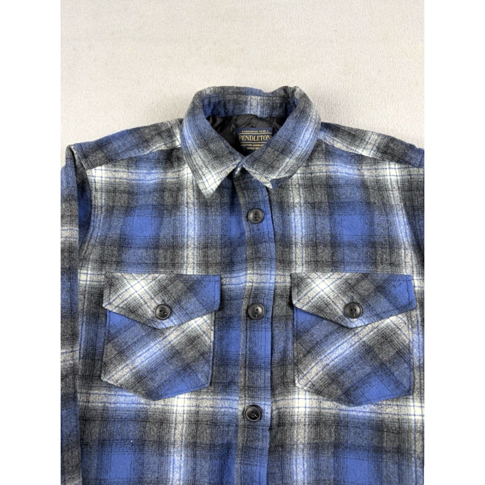Pendleton Pendleton Shirt Jacket Mens Small Blue Plaid Wool Button Up Shacket Flannel Jacket Size US S / EU 44-46 / 1 - 2 Thumbnail