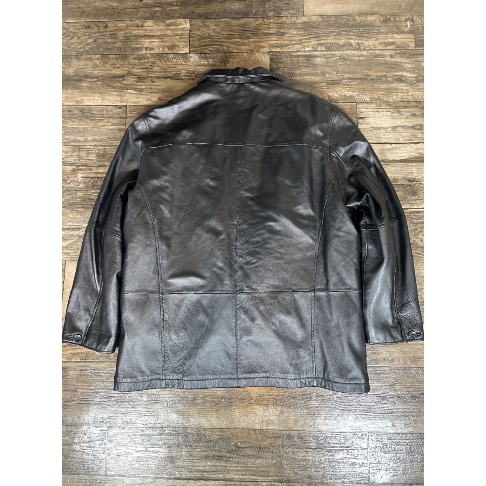 Vintage VINTAGE M. JULIAN by Wilsons Leather Jacket Mens 2XL Black Quilted Lined Button Regular Leather THINSULATE Size US XXL / EU 58 / 5 - 7 Thumbnail