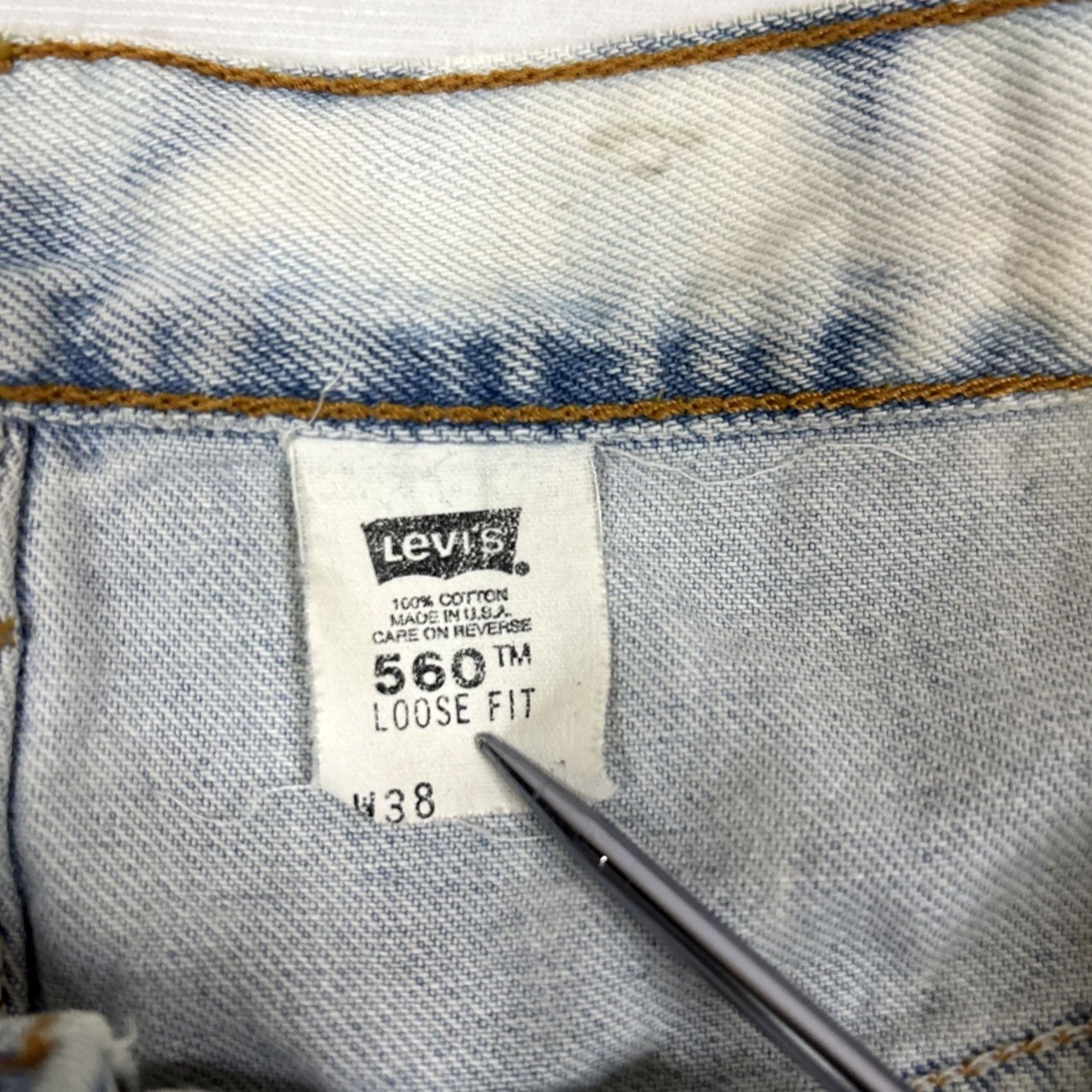 Levi's VINTAGE Levi’s 560 Jean Shorts Men 38W Light Blue Distressed D Size US 38 / EU 54 - 6 Thumbnail