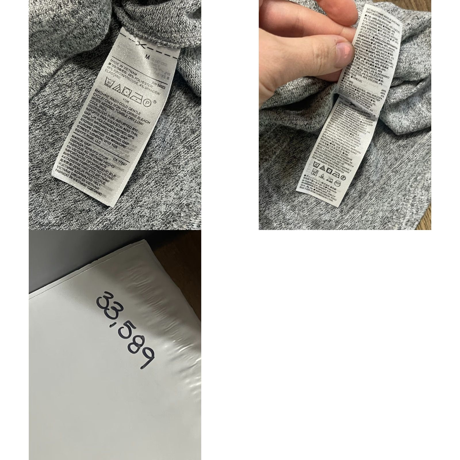 Gap Gap Shirt Women's Medium Grey Round Neck Short Sleeve T-Shirt Casual Regular Modern Basic, Pullover, Free Return, Gap Size M / US 6-8 / IT 42-44 - 8 Thumbnail