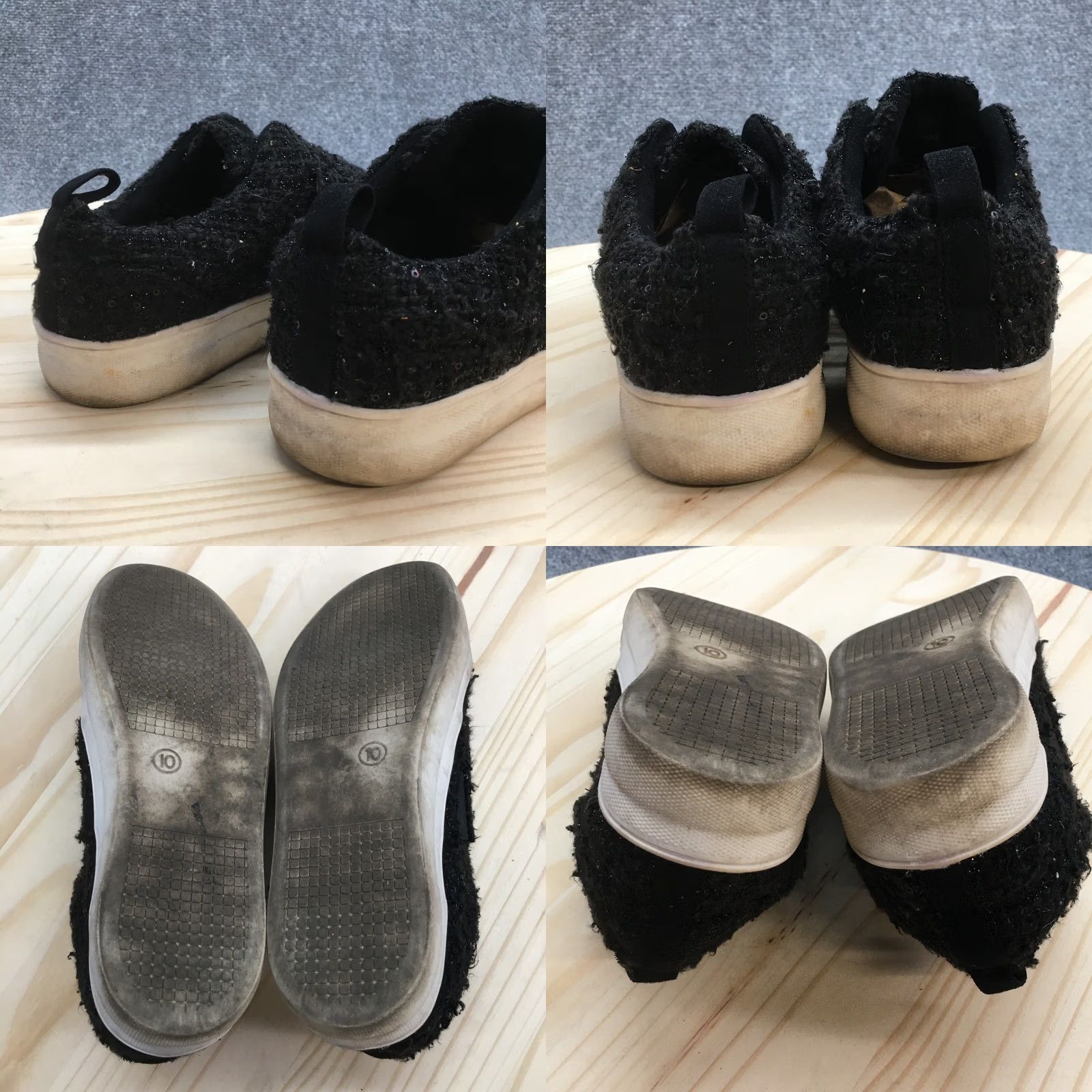 Dolce Vita Dolce Vita Womens Low Top Sneakers Black Fabric Snap Casual Comfort Shoes Size L / US 10 / IT 46 - 8 Thumbnail