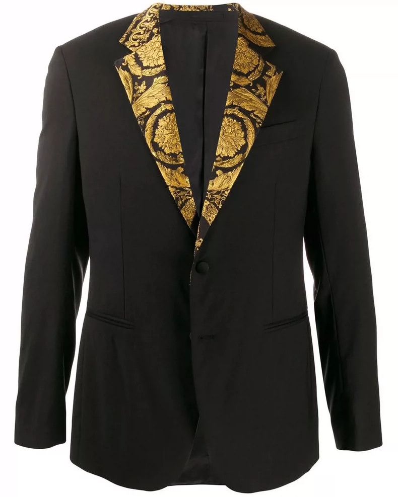Versace Versace Thorn floral neckline suit Size US L / EU 52-54 / 3 - 9 Thumbnail