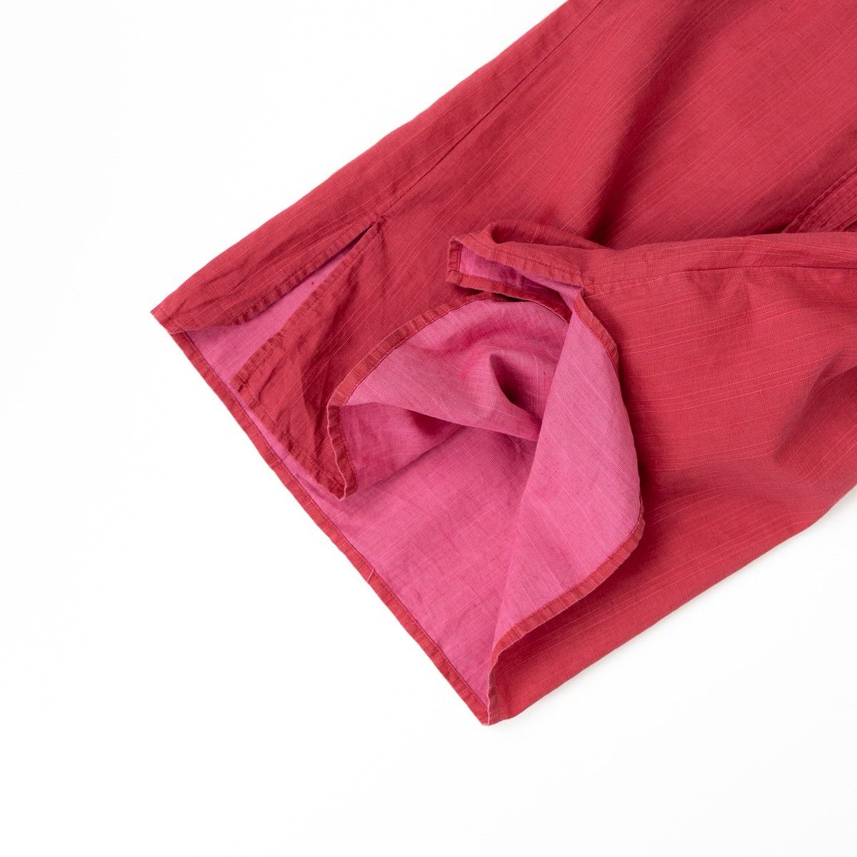Gudrun Sjoden Gudrun Sjoden Linen Tunic Top Red Pink Button 3/4 Sleeve Size M / US 6-8 / IT 42-44 - 4 Thumbnail
