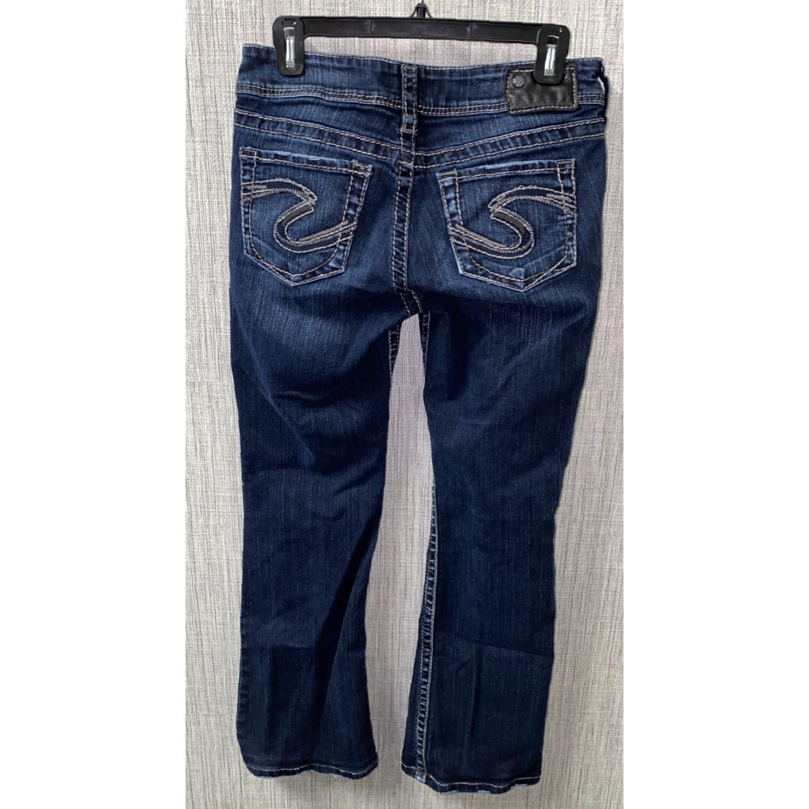 Silver Jeans Co. Silver Jeans SUKI Womens Blue Denim Zip Fly Jeans Size 28 X 32(Actual 30 X 29) Size 30" / US 8 / IT 44 - 4 Thumbnail