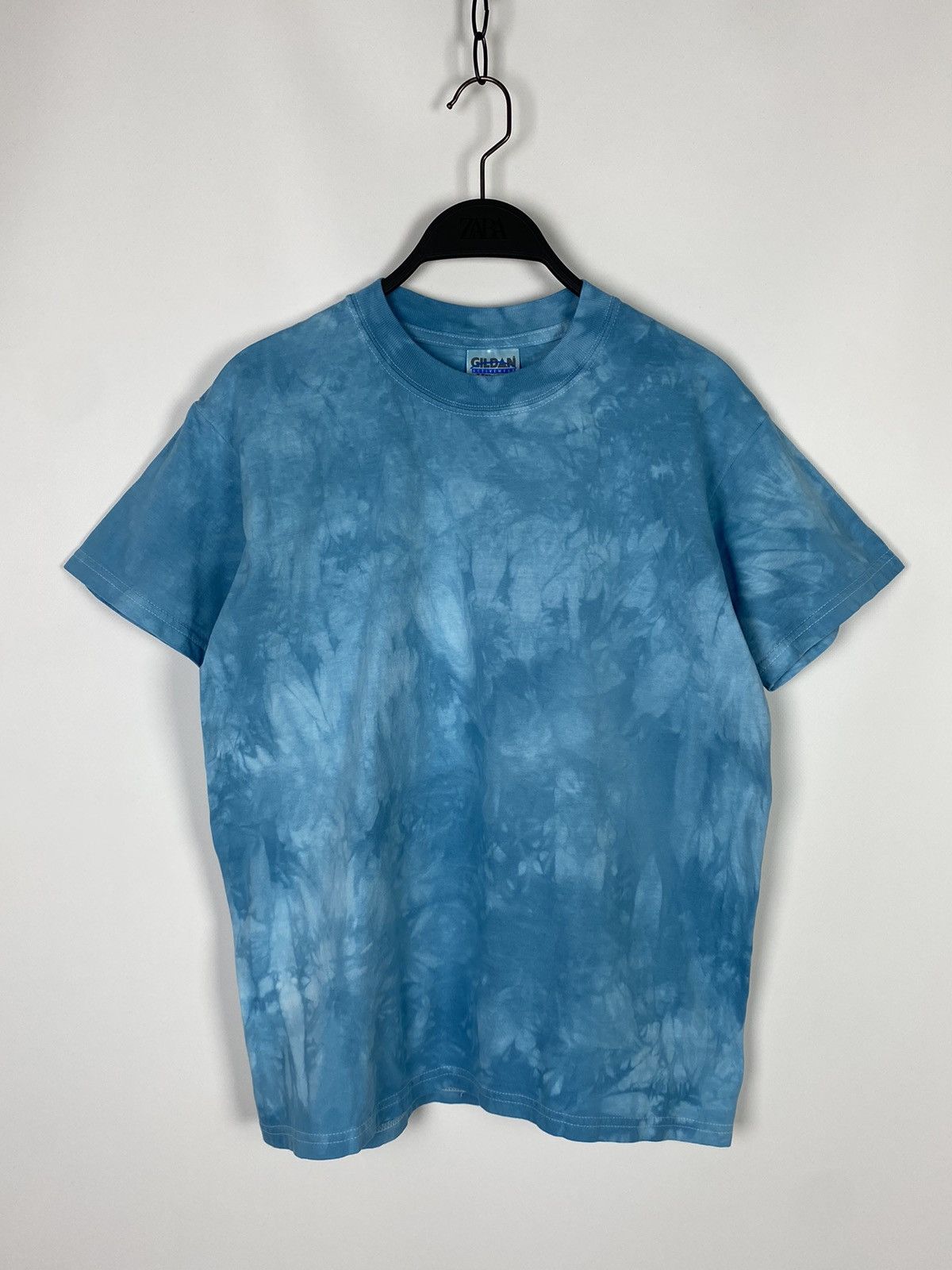 Other 1990’s Vintage Gildan Indigo Blue Tie Dye Blank Tee Size US S / EU 44-46 / 1 - 1 Thumbnail
