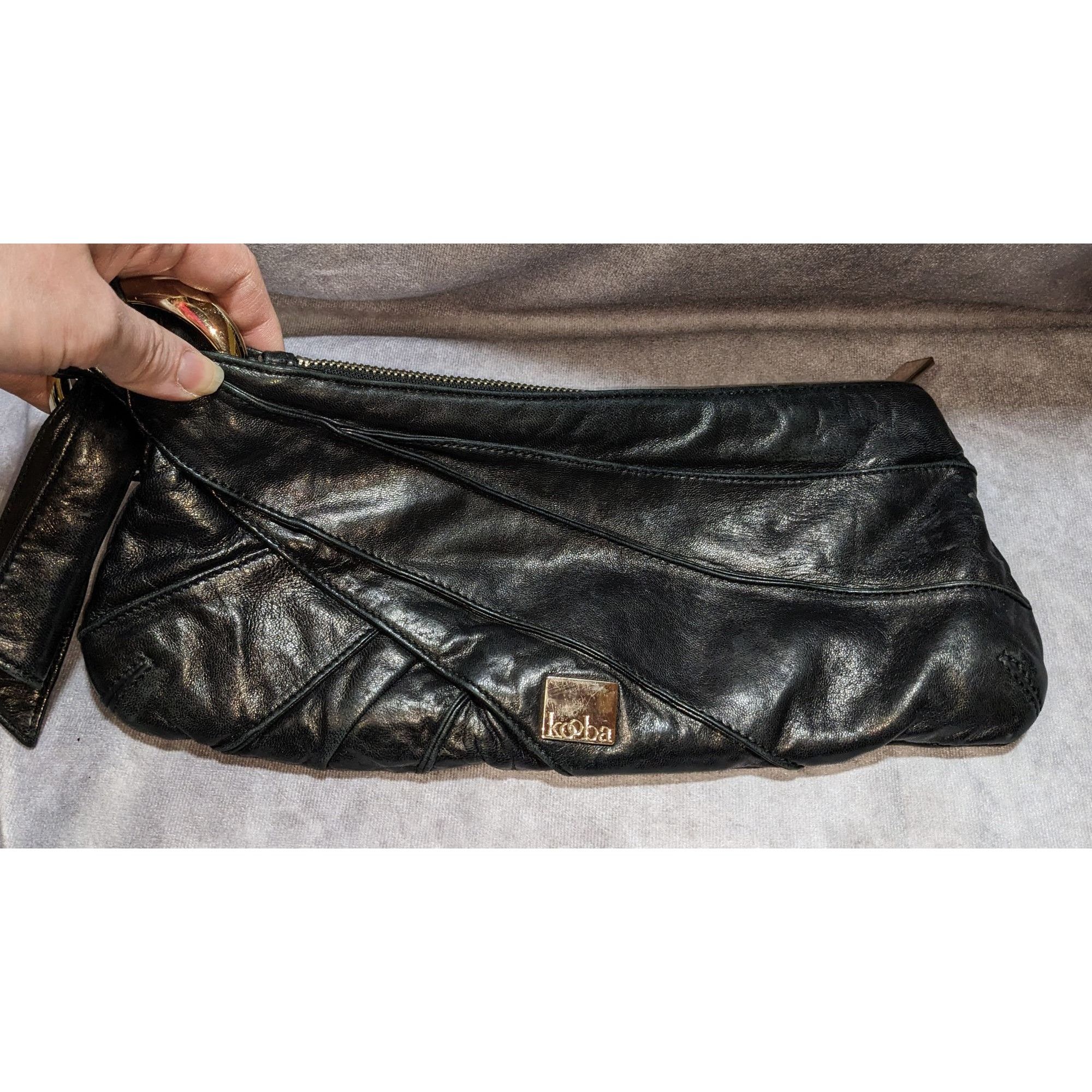 Other Kooba Black Leather Clutch With Silver Hardware & Interior Z Size ONE SIZE - 2 Thumbnail