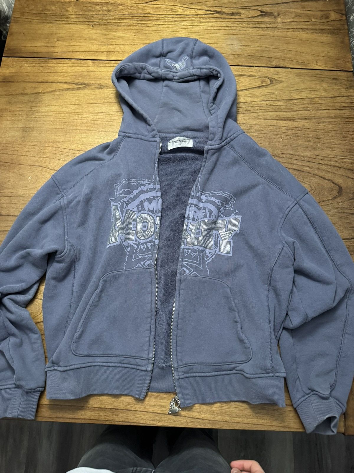 Other Light purple y2k zip up hoodie L Size US L / EU 52-54 / 3 - 1 Thumbnail